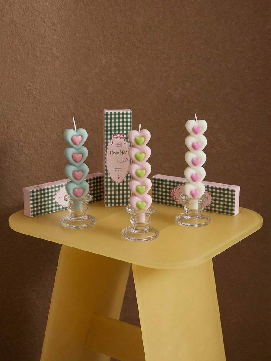 Heart Shape Decorative Candles