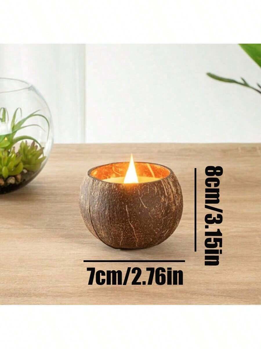 Coconut Shell Candle Holder