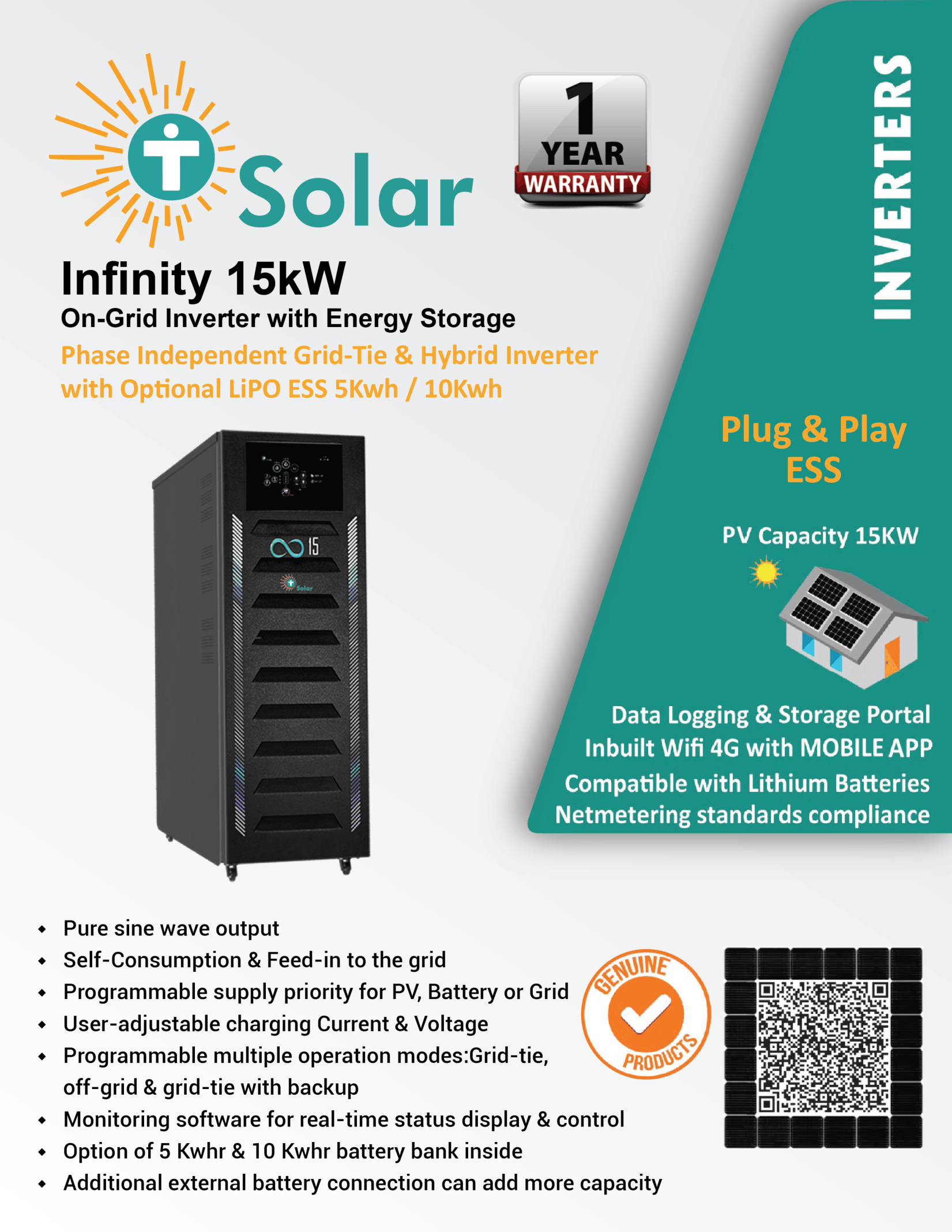 Infinity 15kW On-Grid Inverter