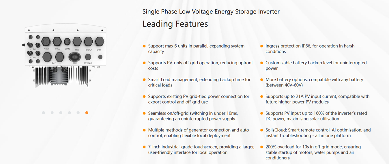 Solis 8kw S6 plus Hybrid inverter 