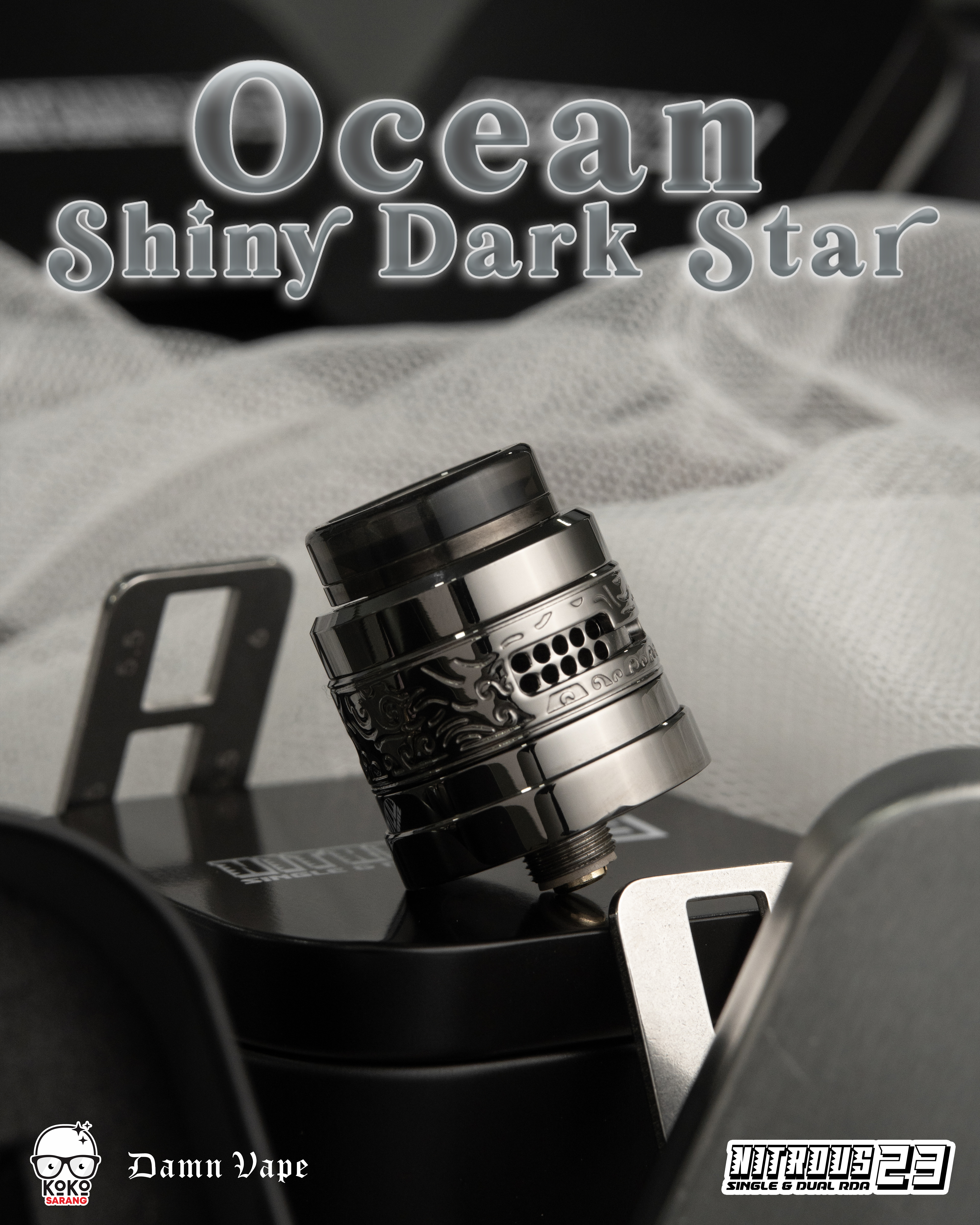 RDA NITROUS 23MM OCEAN SHINY DARK STAR