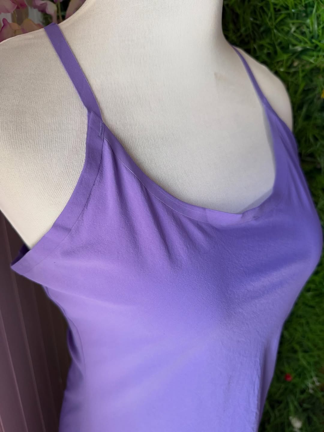 Vestido Deportivo Outdoor Voices - Lila con Shorts Interiores y Bolsillos