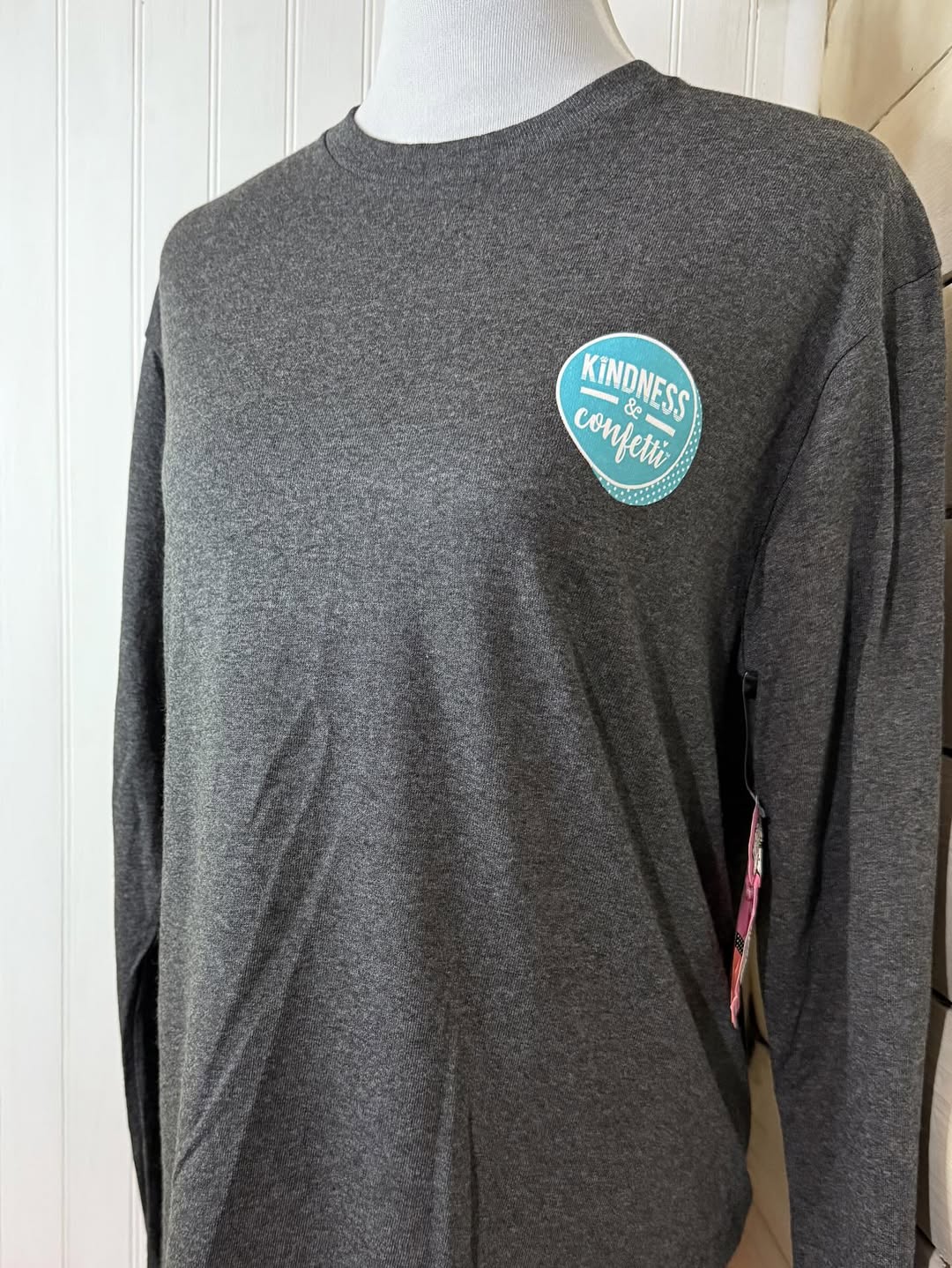 Polera Manga Larga  – Gris Jaspeado