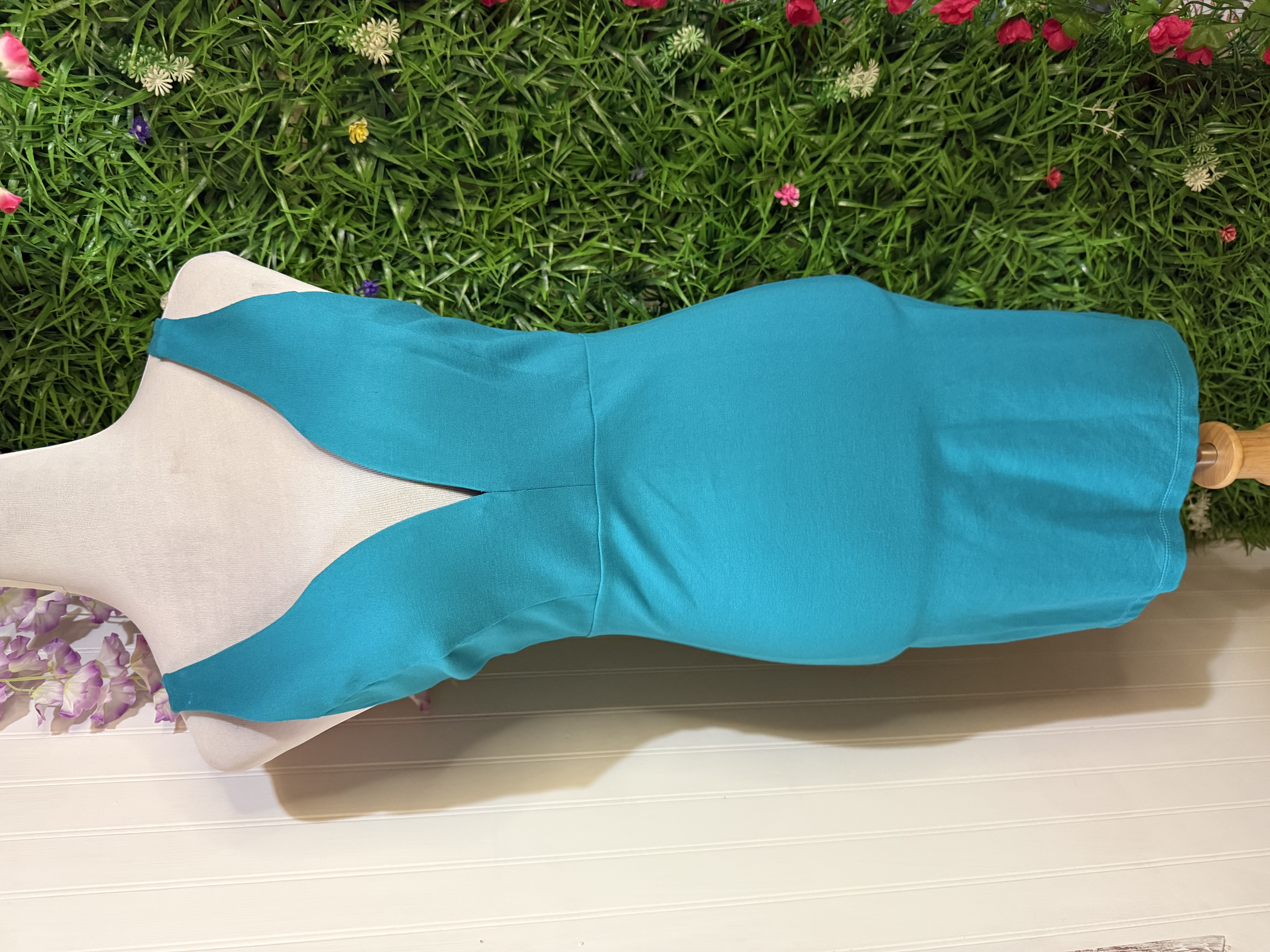 Vestido Midi Ajustado Forever 21 - Turquesa