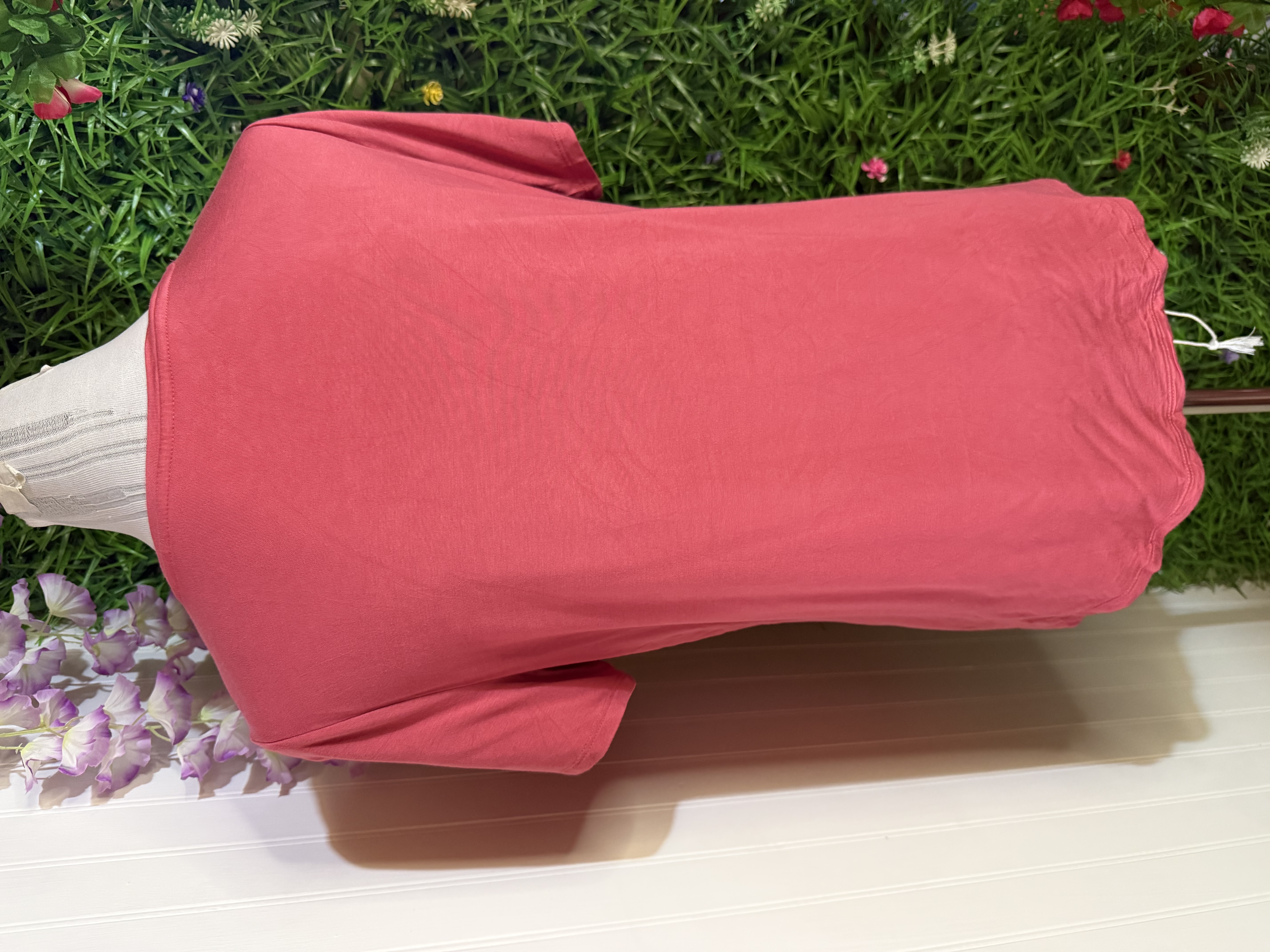 Polera Denver Hayes Cuello U - Color Terracota