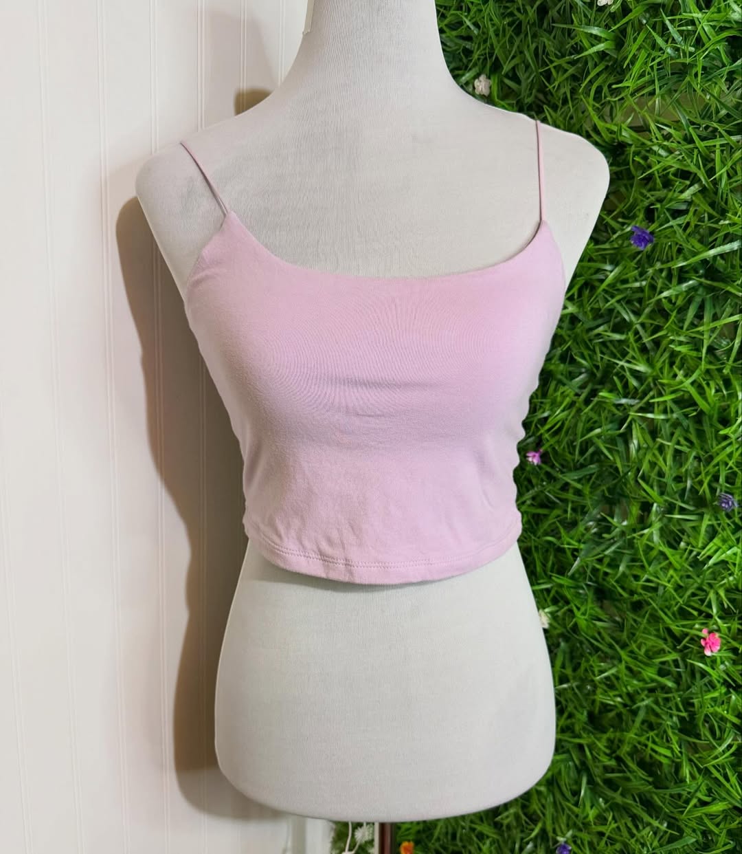 Crop Top Aeropostale Rosa Pastel - Bungee Cami
