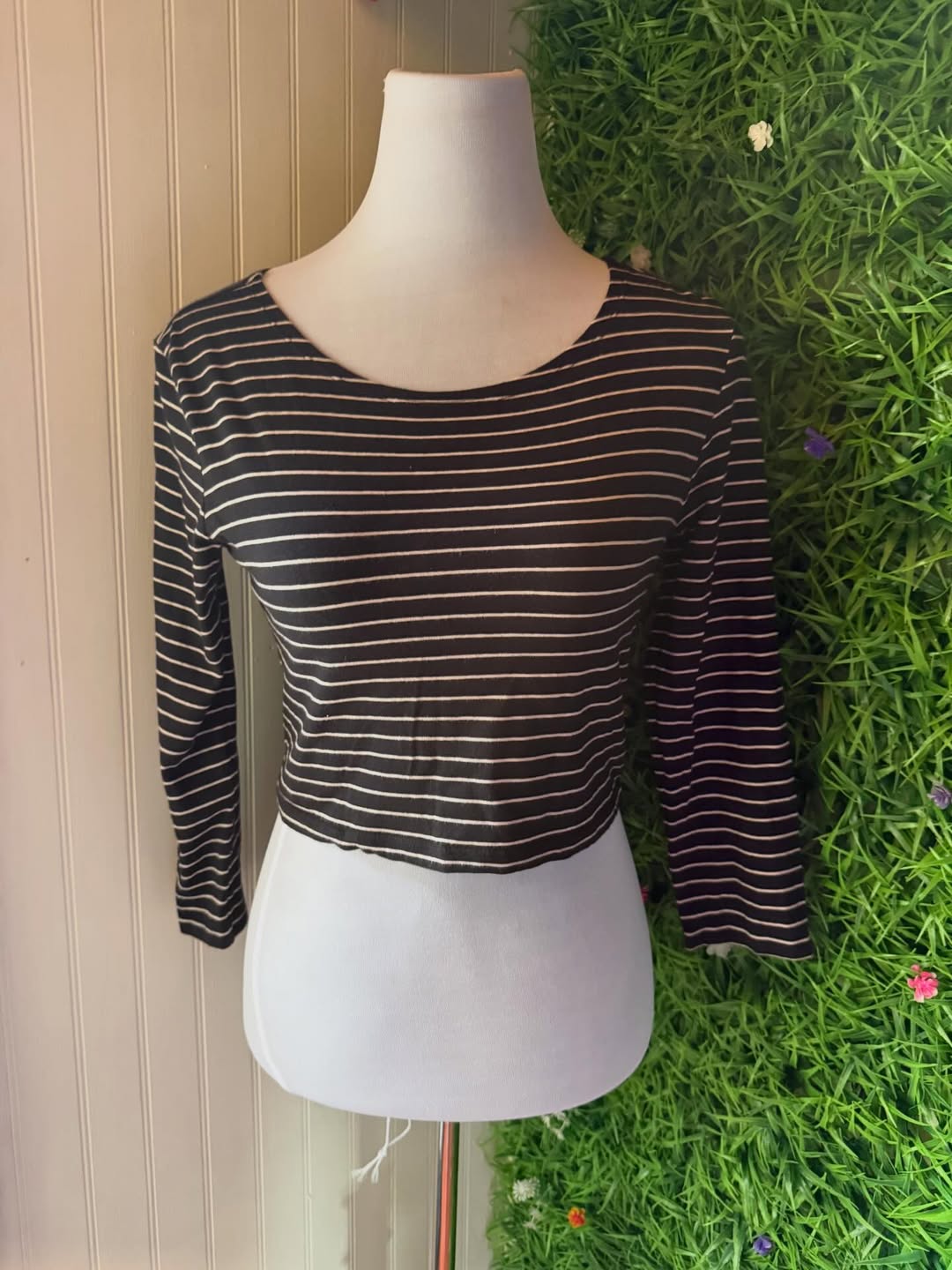 Crop Top Forever 21 a Rayas - Manga 3/4