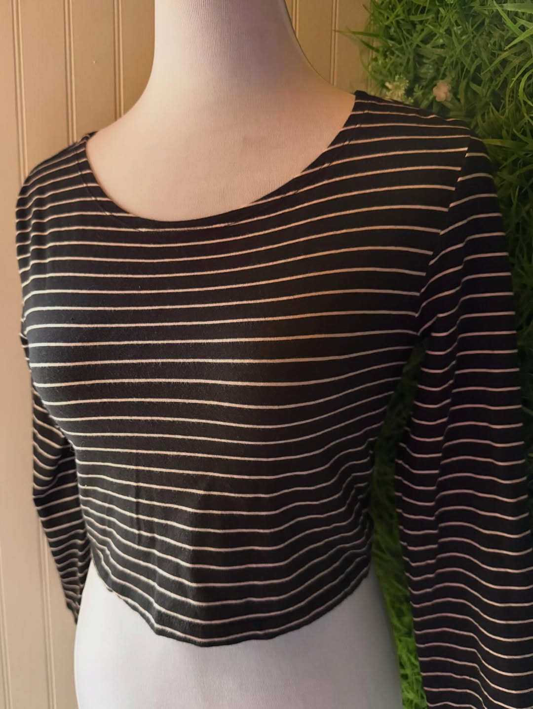 Crop Top Forever 21 a Rayas - Manga 3/4