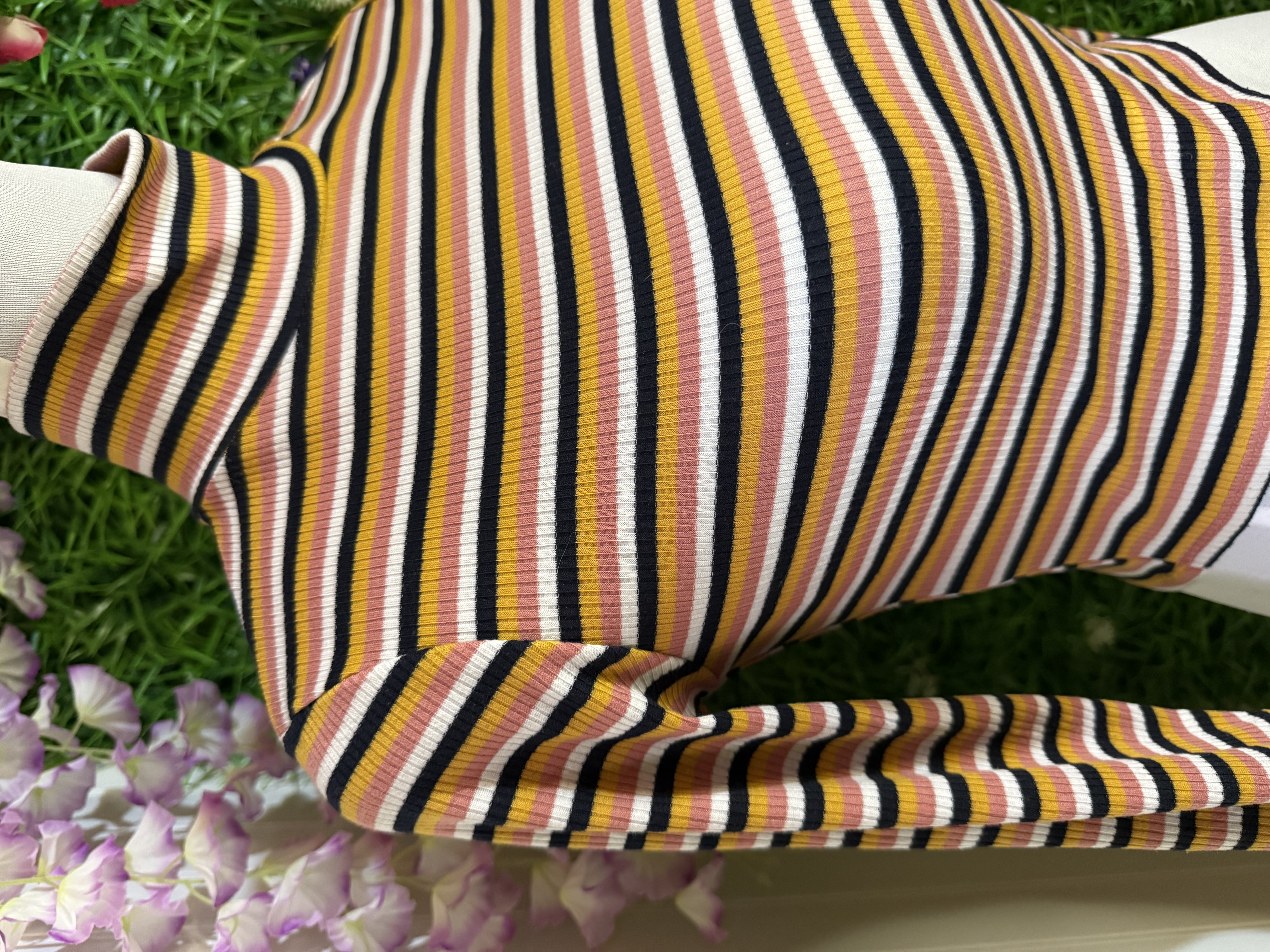 Top Crop de Rayas Retro - H&M Divided