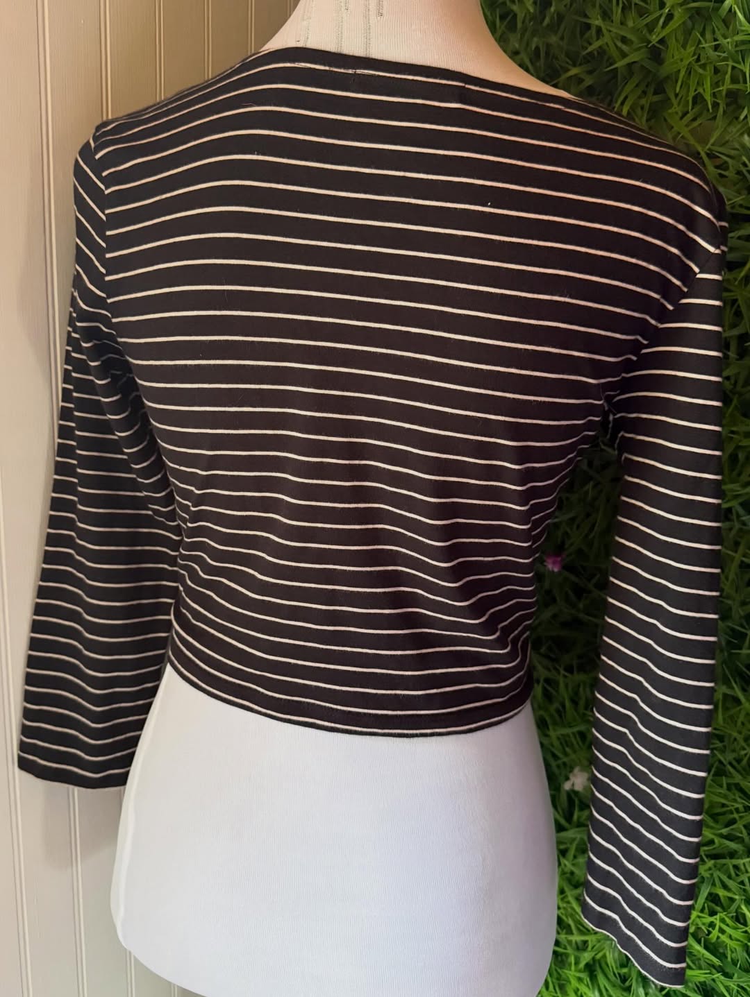 Crop Top Forever 21 a Rayas - Manga 3/4