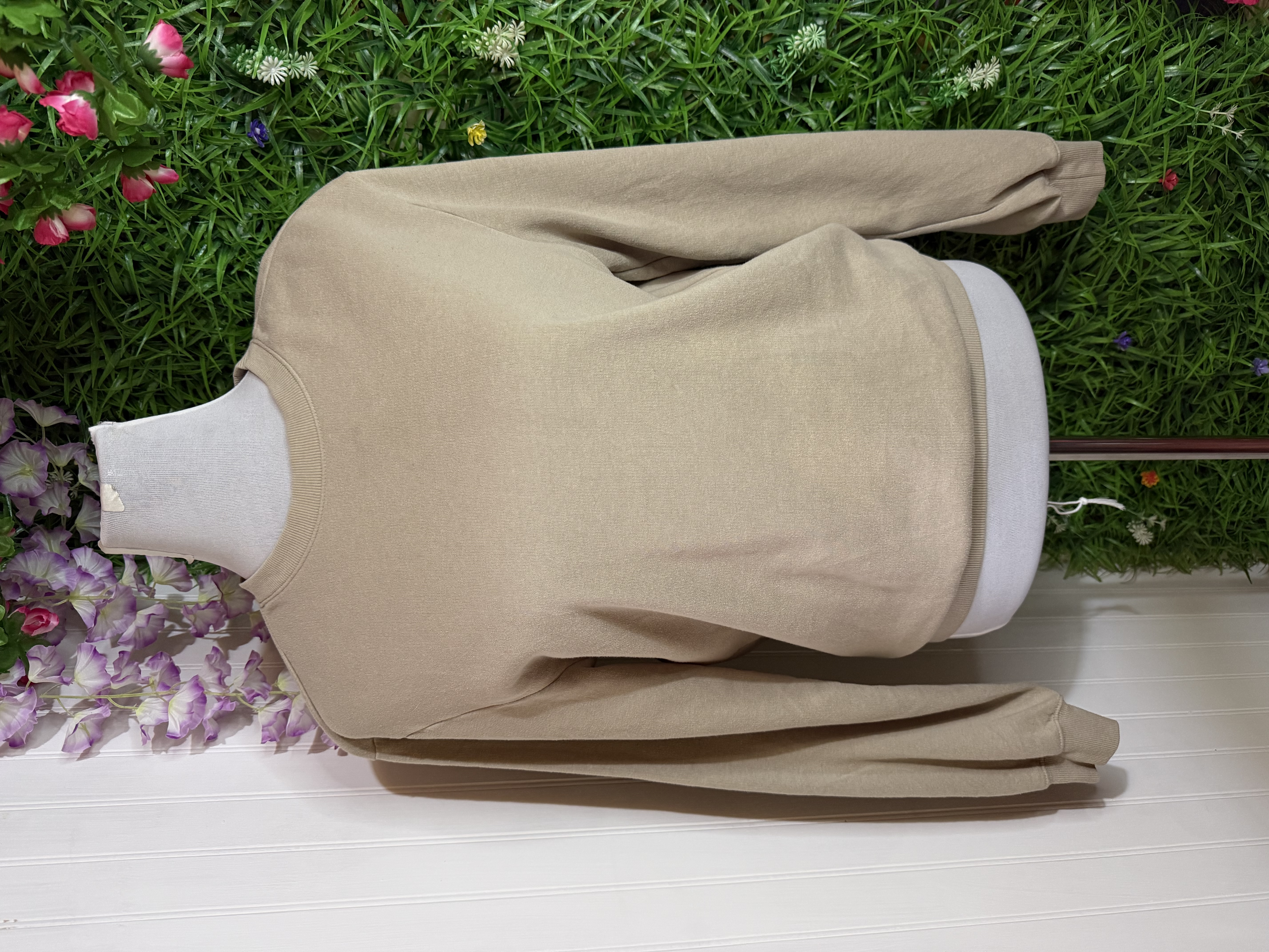 Polerón H&M Relaxed Fit - Beige Arena