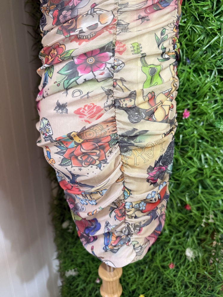 Vestido Mini MyStyle Tattoo Print