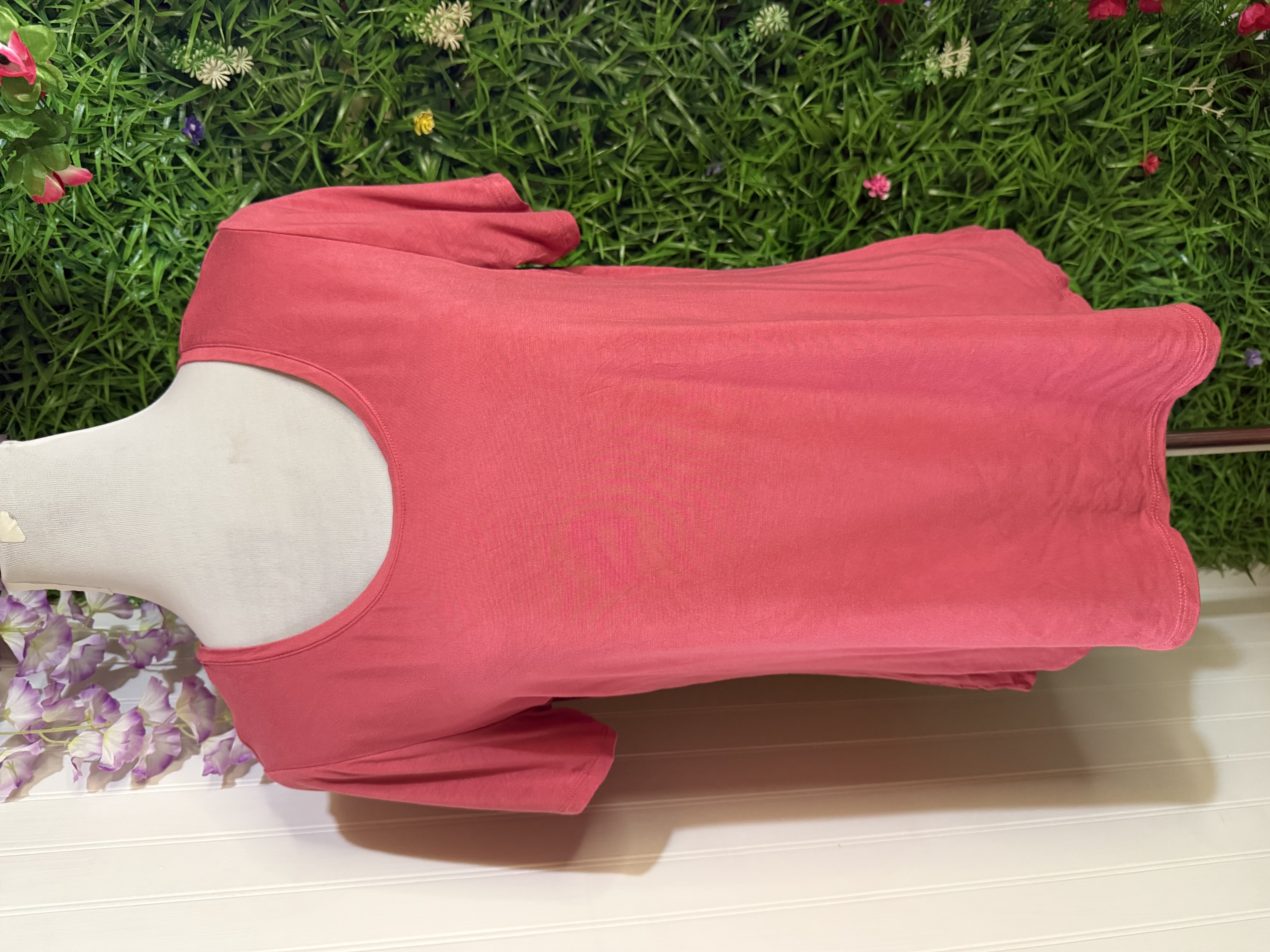 Polera Denver Hayes Cuello U - Color Terracota