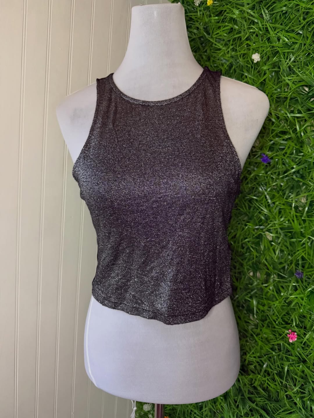 Crop Top Glitter Racerback - Divided by H&M