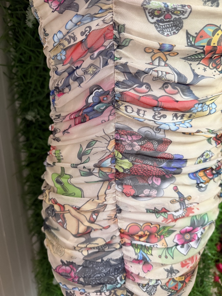 Vestido Mini MyStyle Tattoo Print