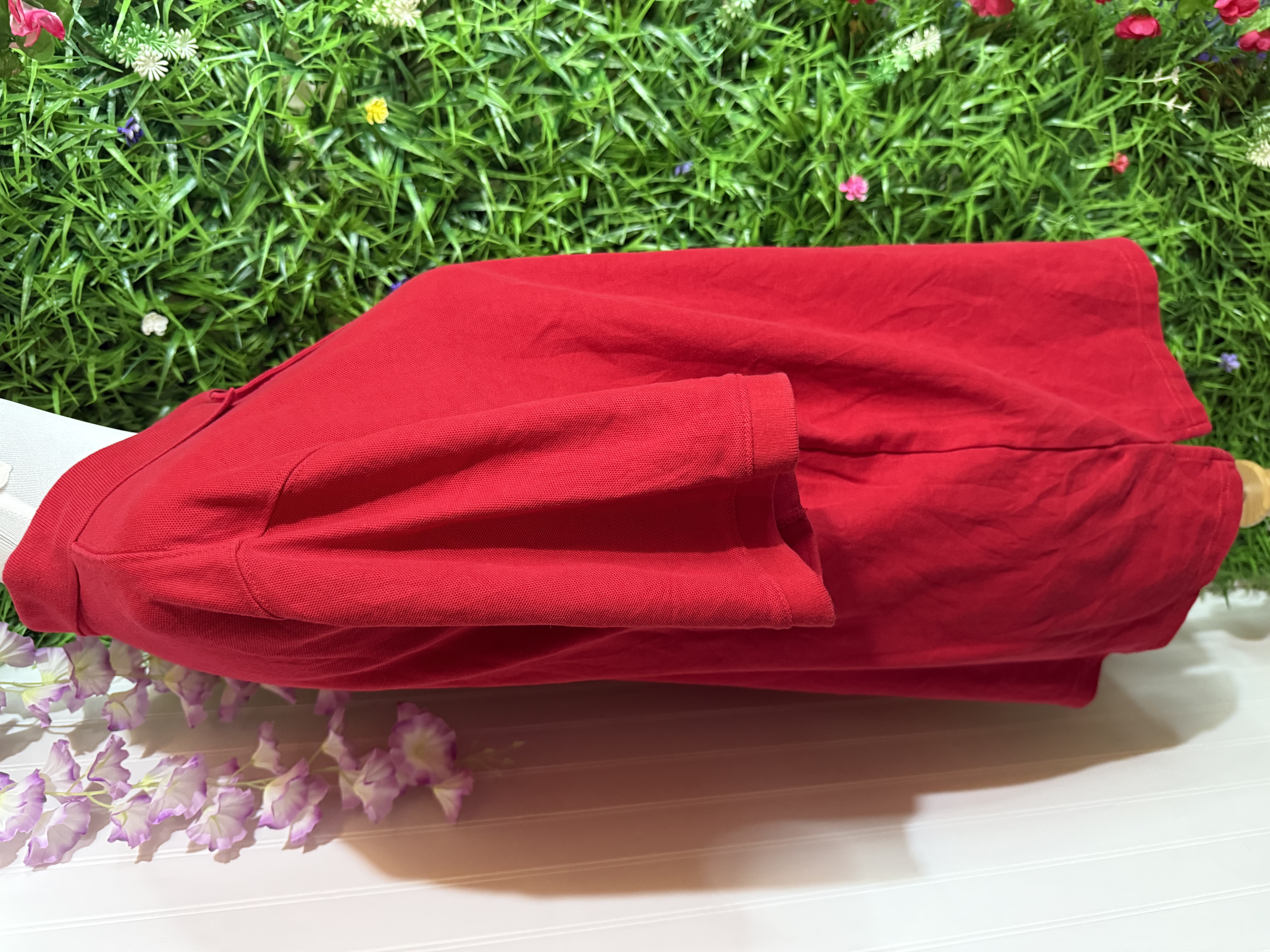 Polera Tipo Polo Wonder Nation - Rojo Vibrante