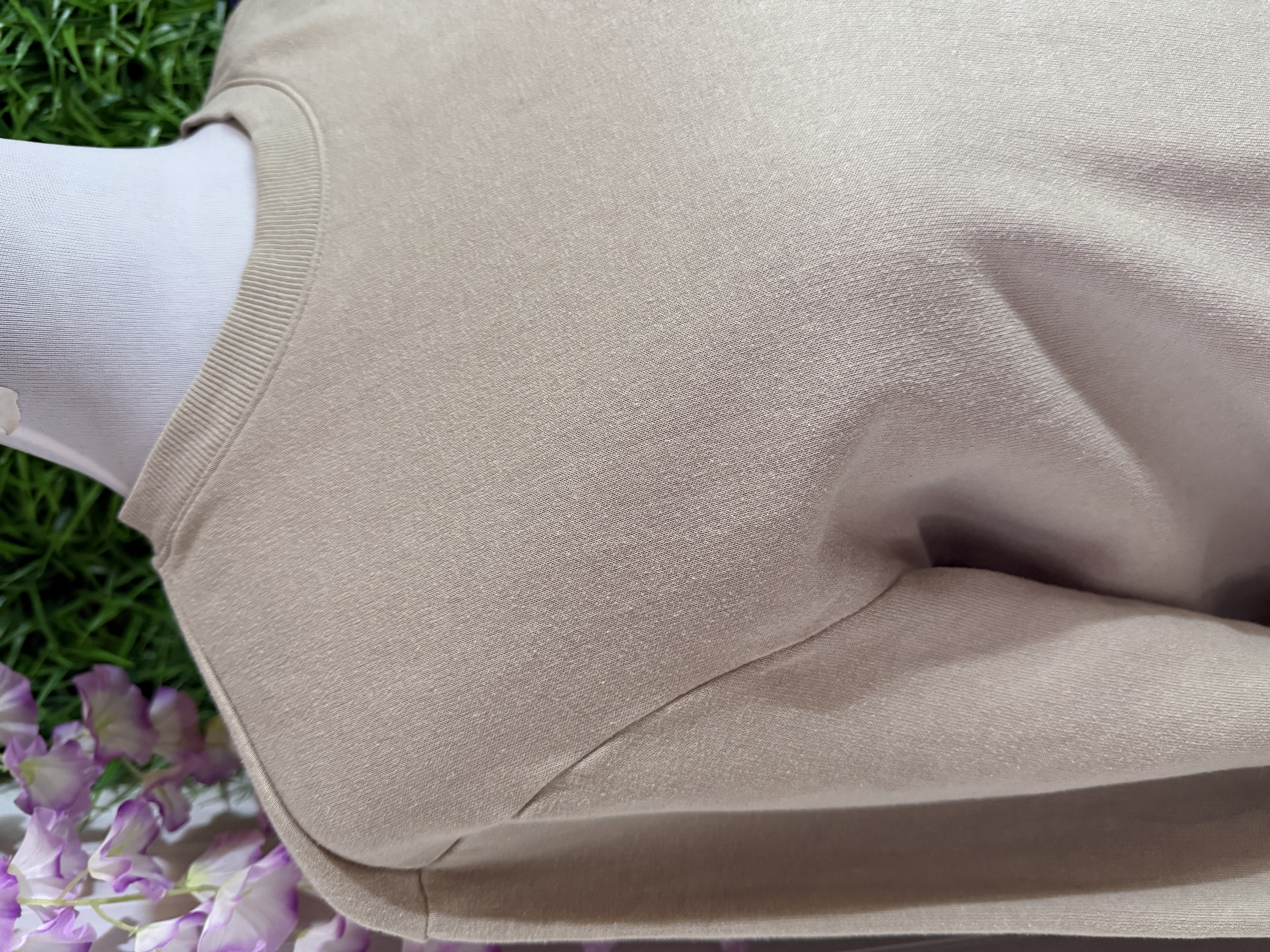 Polerón H&M Relaxed Fit - Beige Arena