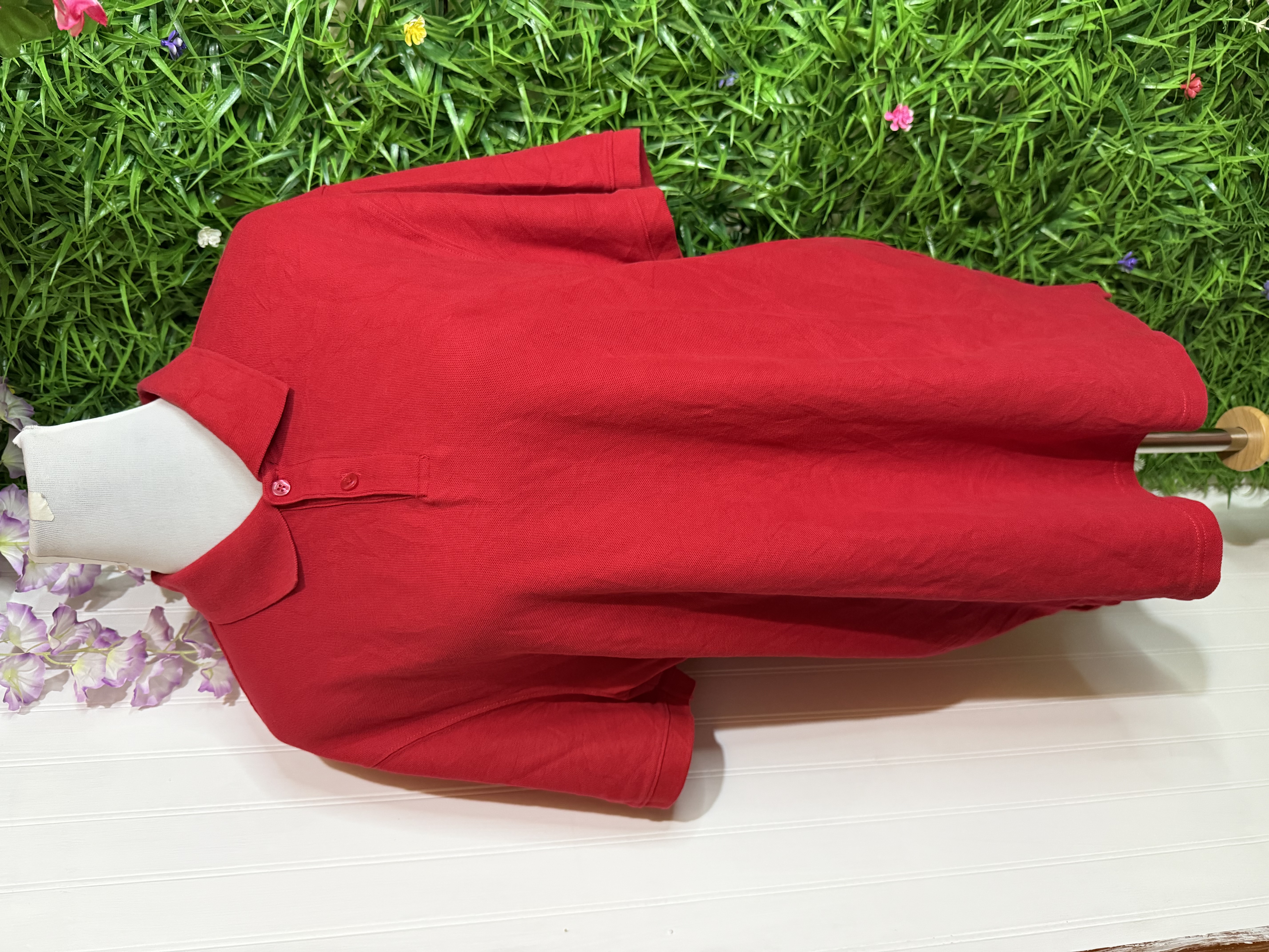 Polera Tipo Polo Wonder Nation - Rojo Vibrante