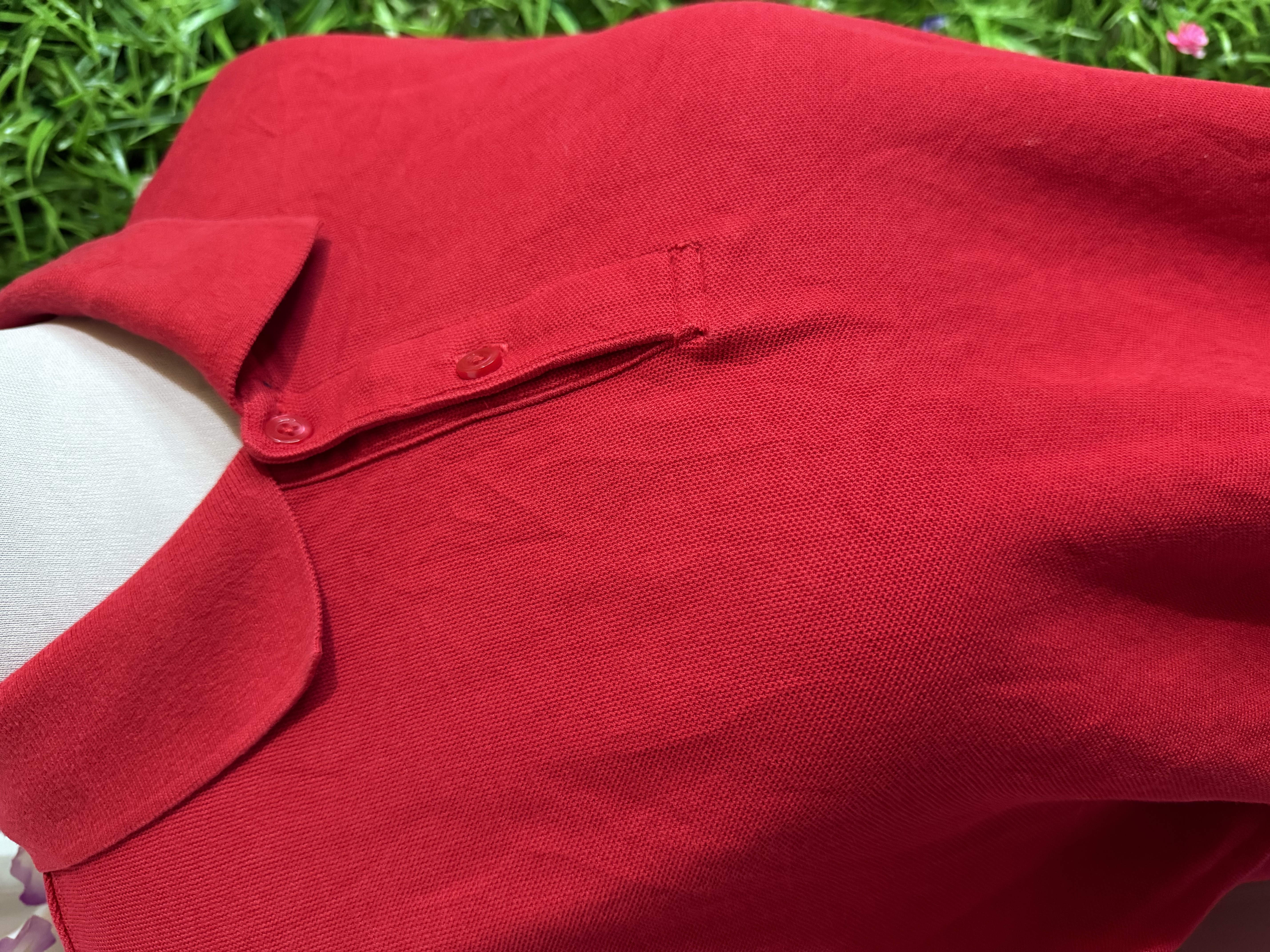 Polera Tipo Polo Wonder Nation - Rojo Vibrante