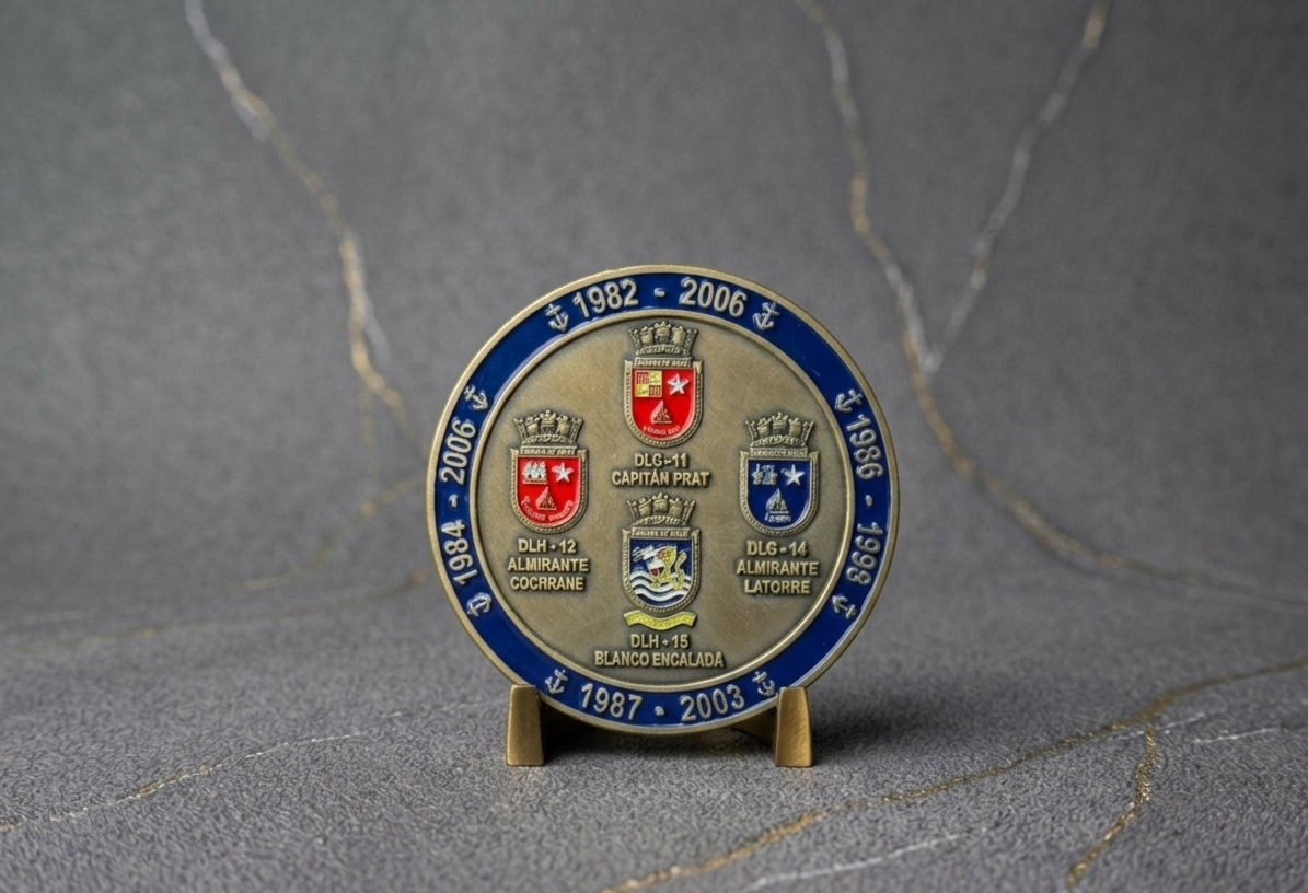 Moneda personalizada Armada de Chile, Clase County