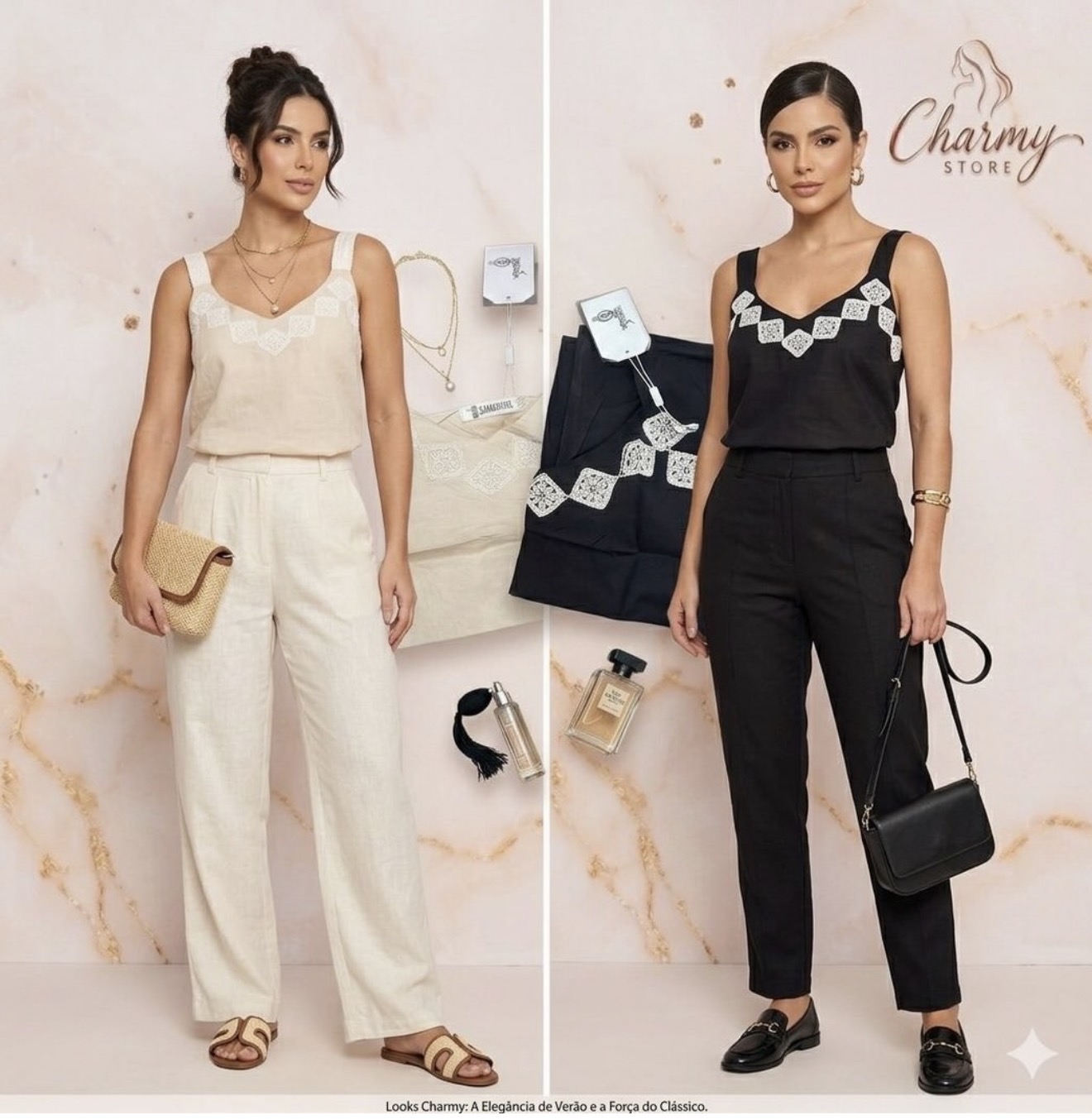 Blusinha Charmy de Visco Linho