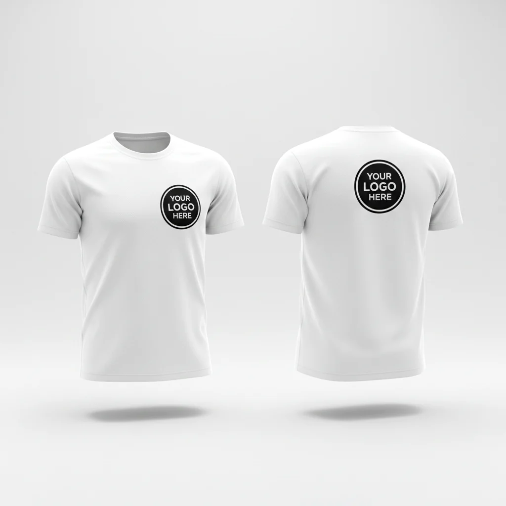 Custom Logo White T-Shirt
