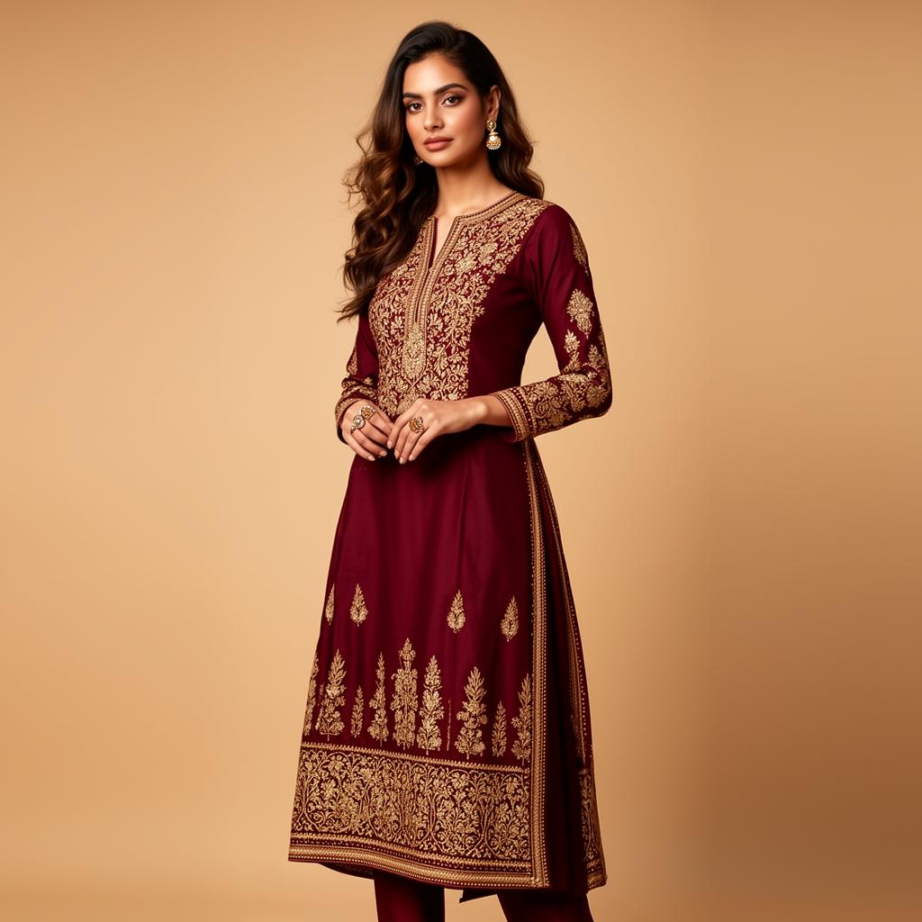 Elegant Handwoven Kurti