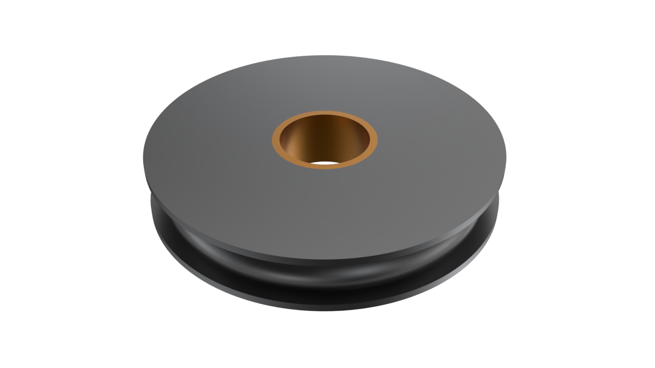 Polea para cable de acero 1"