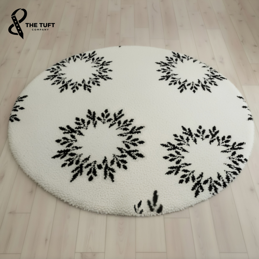 Monochrome Tufted Round Rug