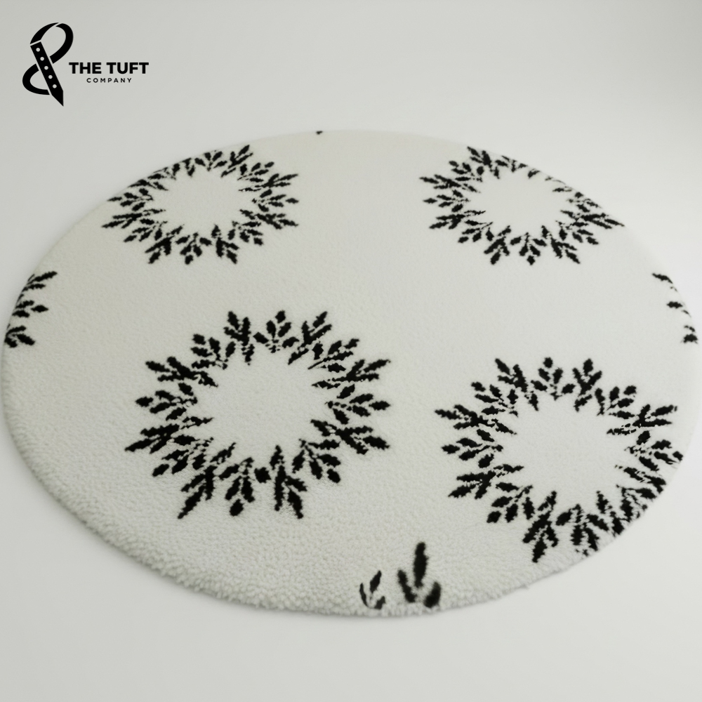 Monochrome Tufted Round Rug
