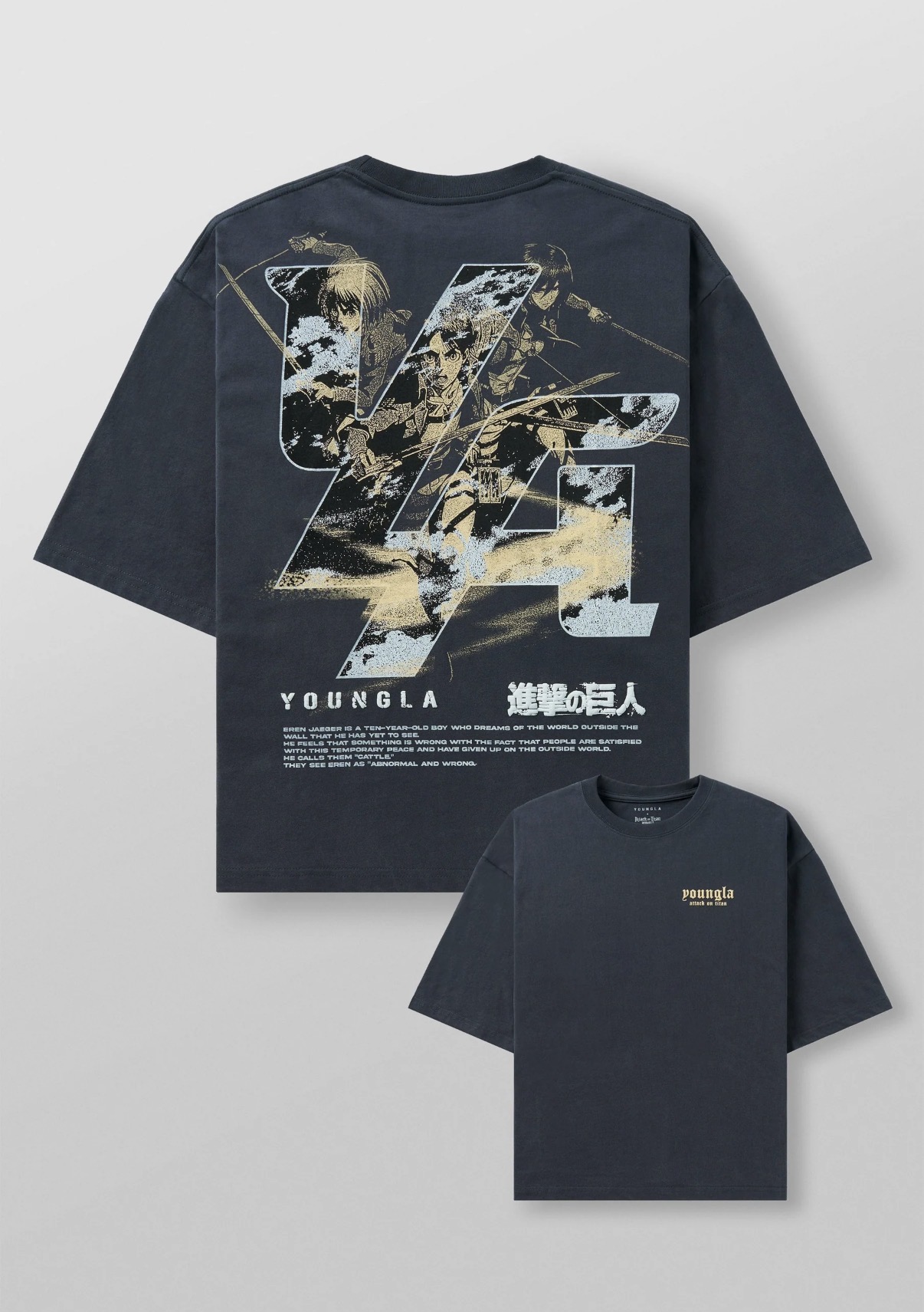 Camiseta YoungLA x Attack on Titan
