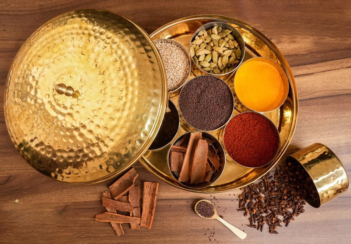 Brass Masala Dabba