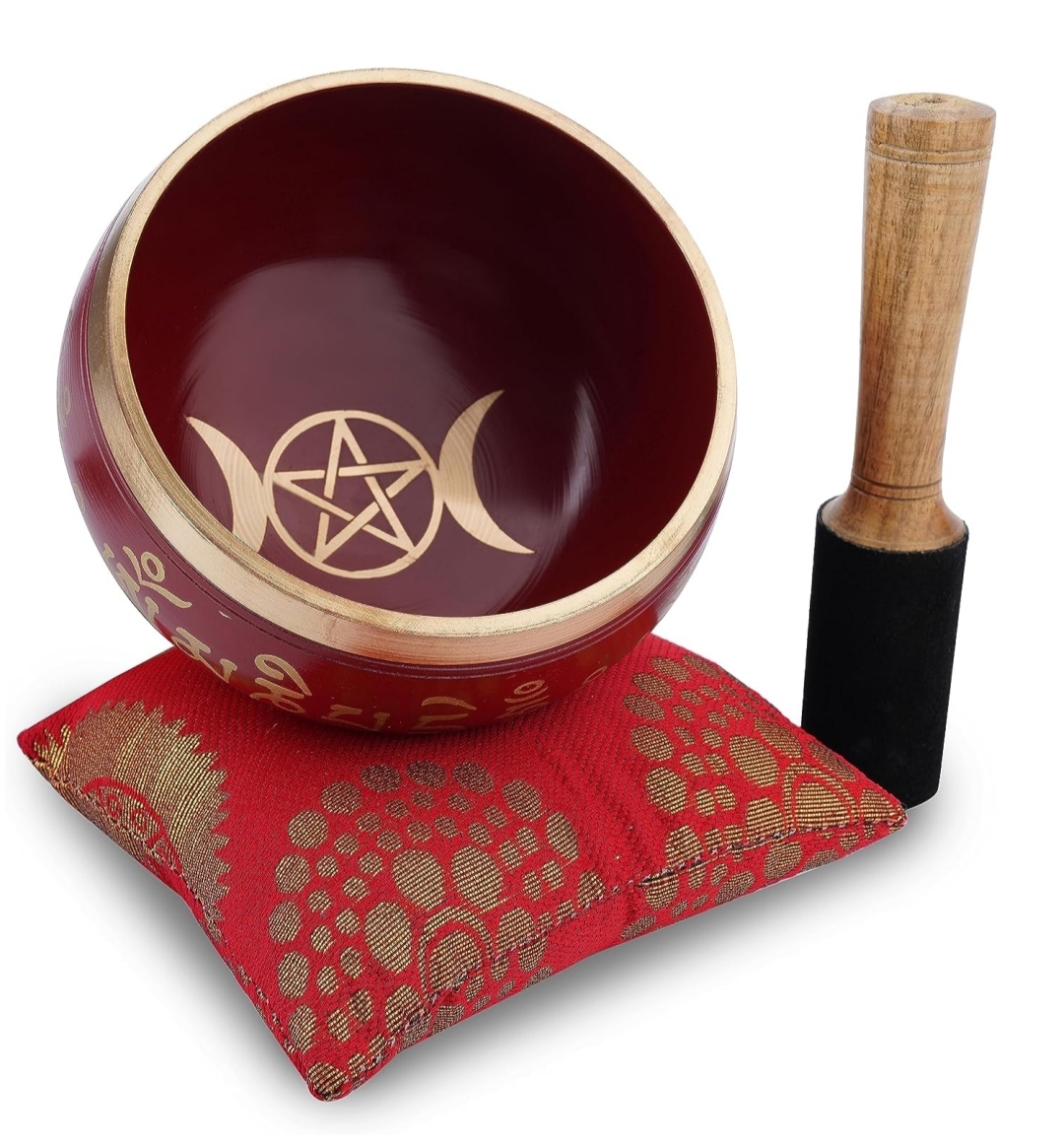 Pentagram Tibetan Singing Bowl Set