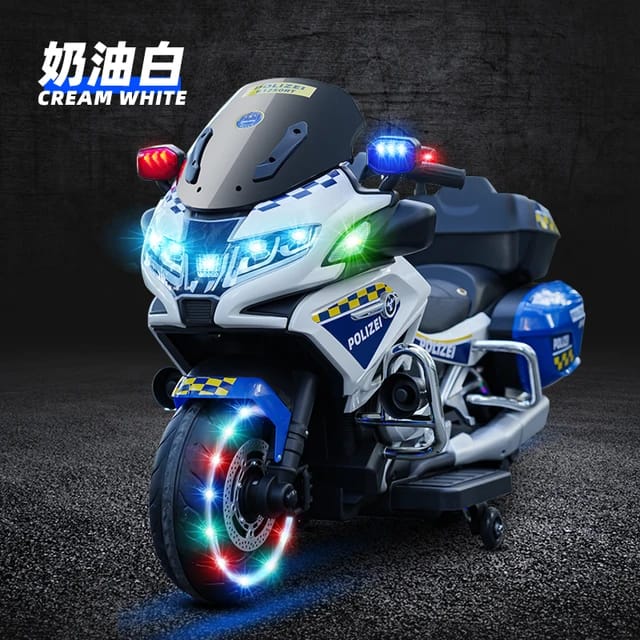 Kids Electric Police Motorcycle