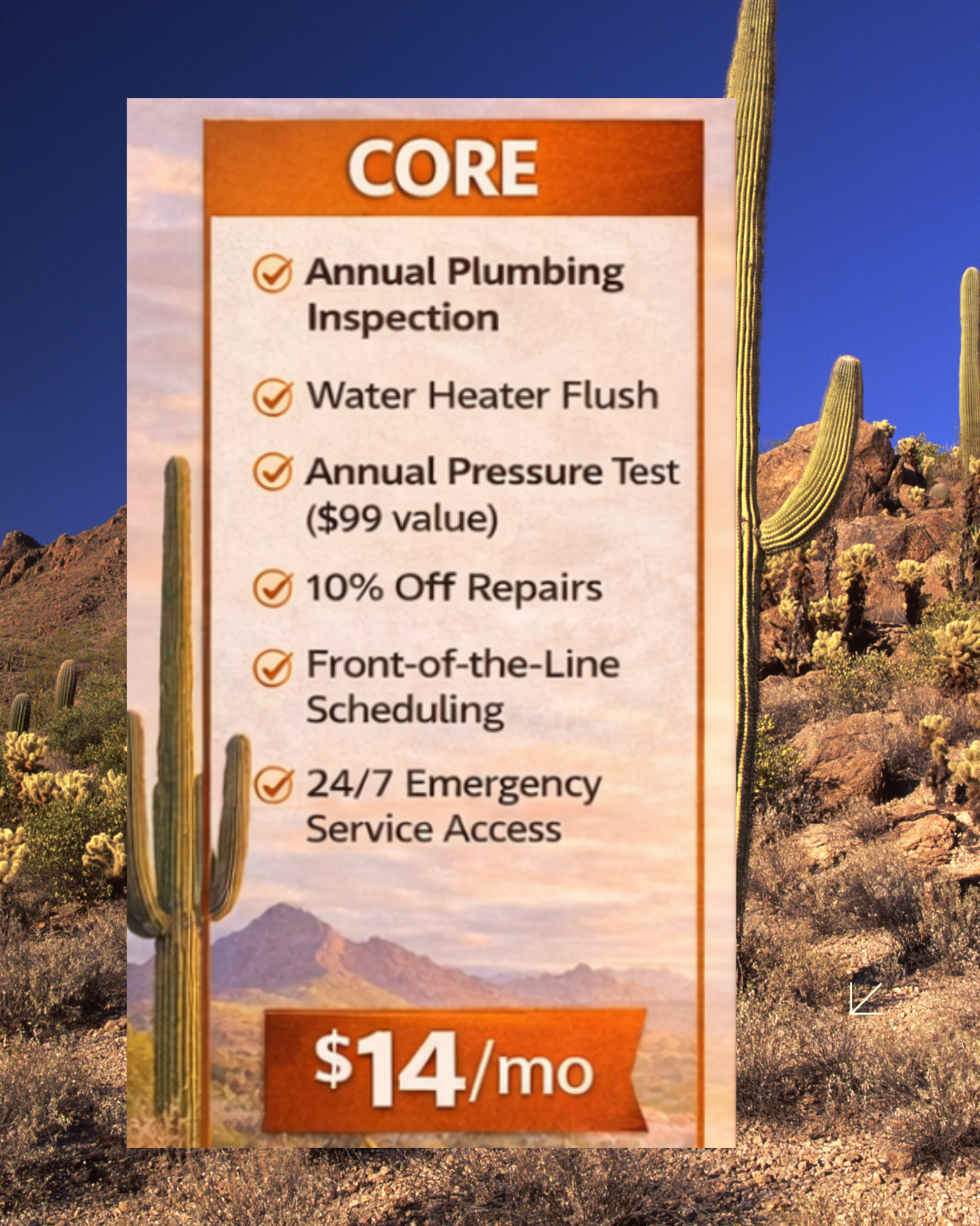 Core Plumbing Service Plan