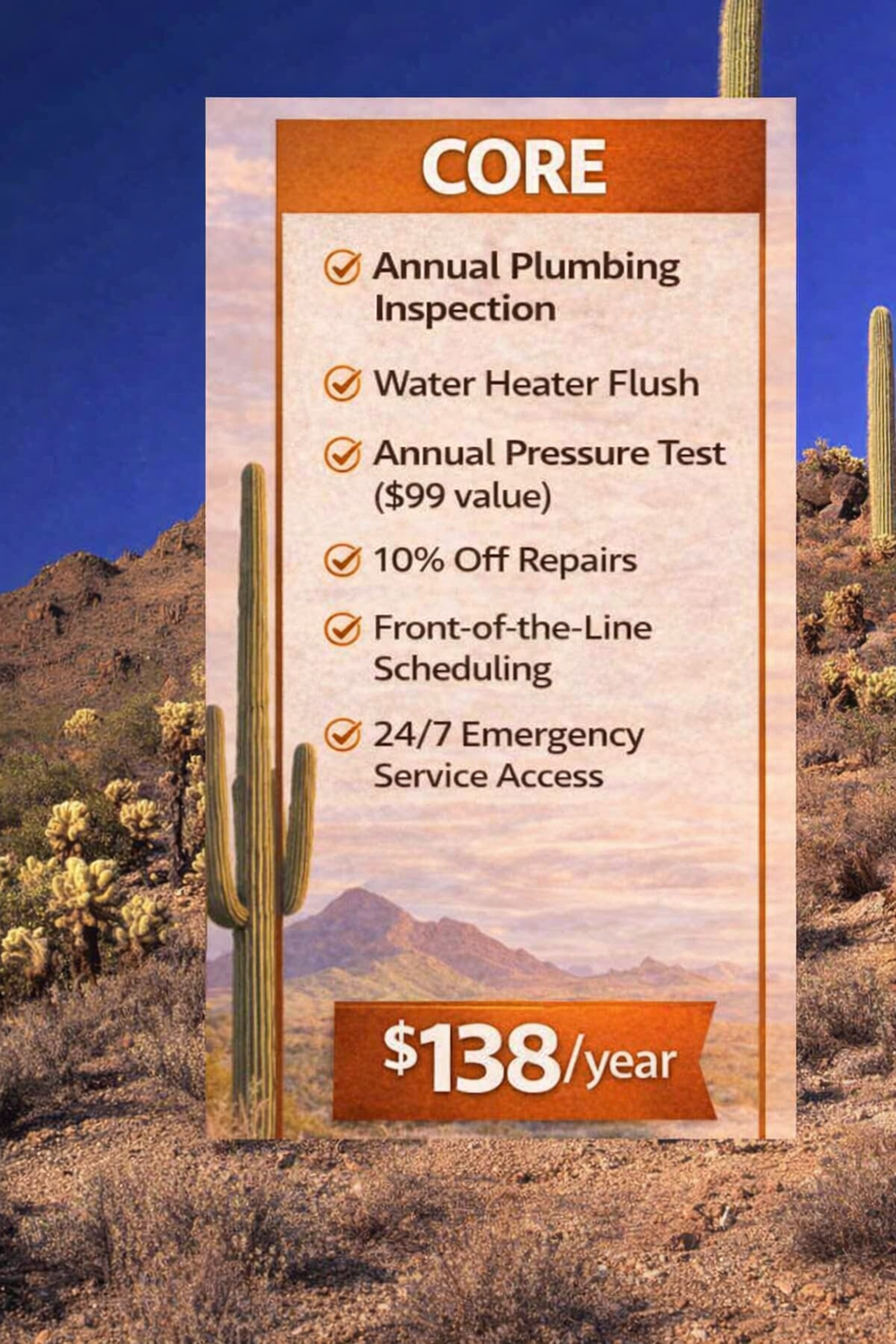 Core Plumbing Service Plan