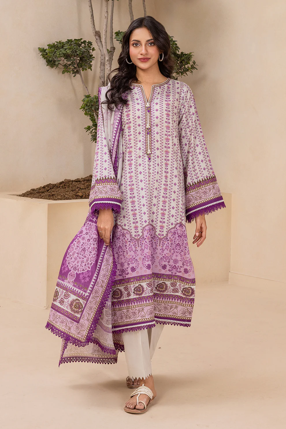 Women Unstitched 3 Piece Lawn Suit WLS-002