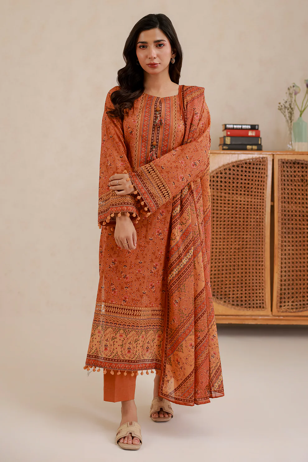 Women Unstitched 3 Piece Lawn Suit WLS-014