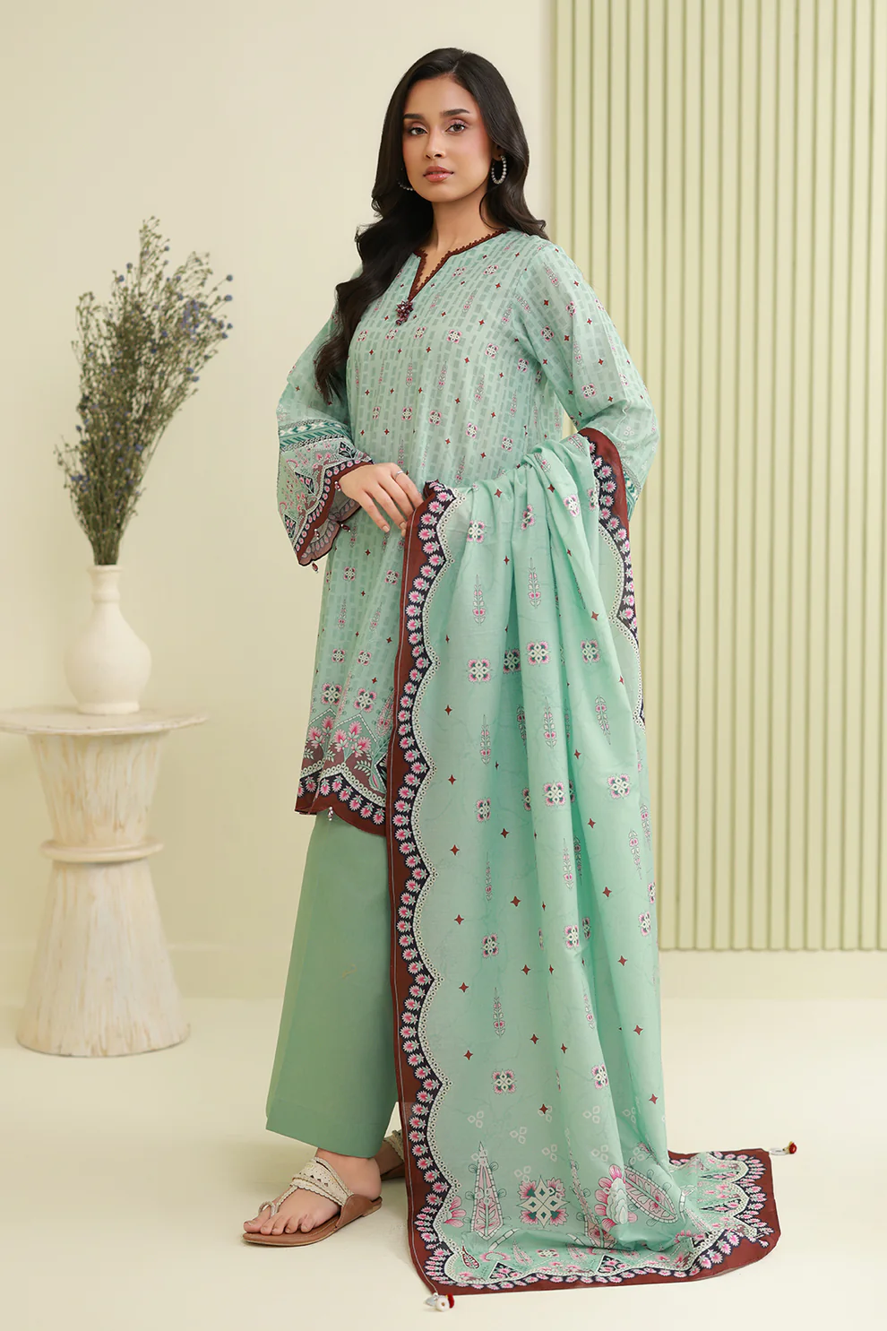 Women Unstitched 3 Piece Lawn Suit WLS-004