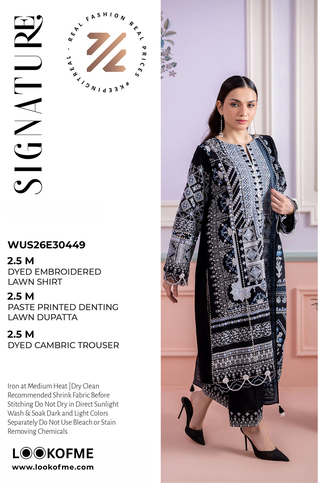 Women Unstitched 3 Piece Embroidered Suit WES-007