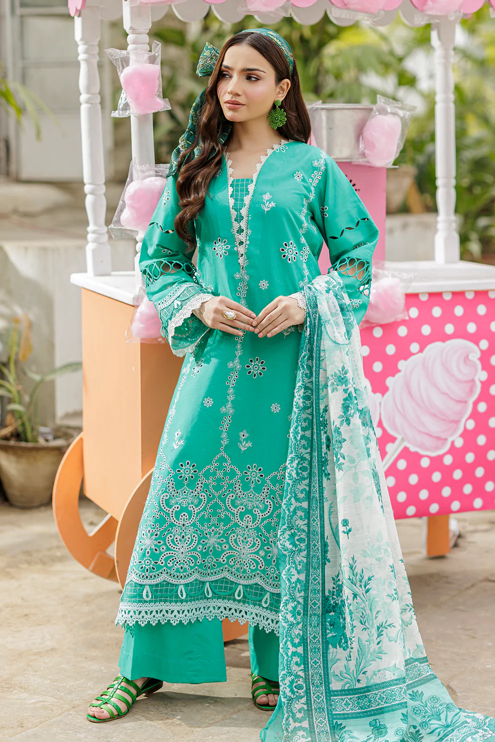 Women Unstitched 3 Piece Embroidered Suit WES-010