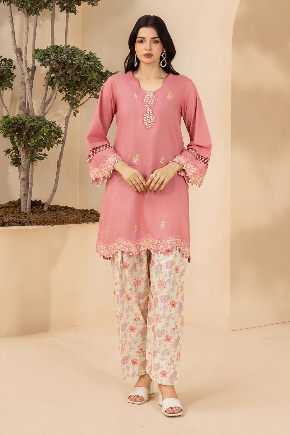 Women Unstitched 2 Piece Embroidered Suit WES-002