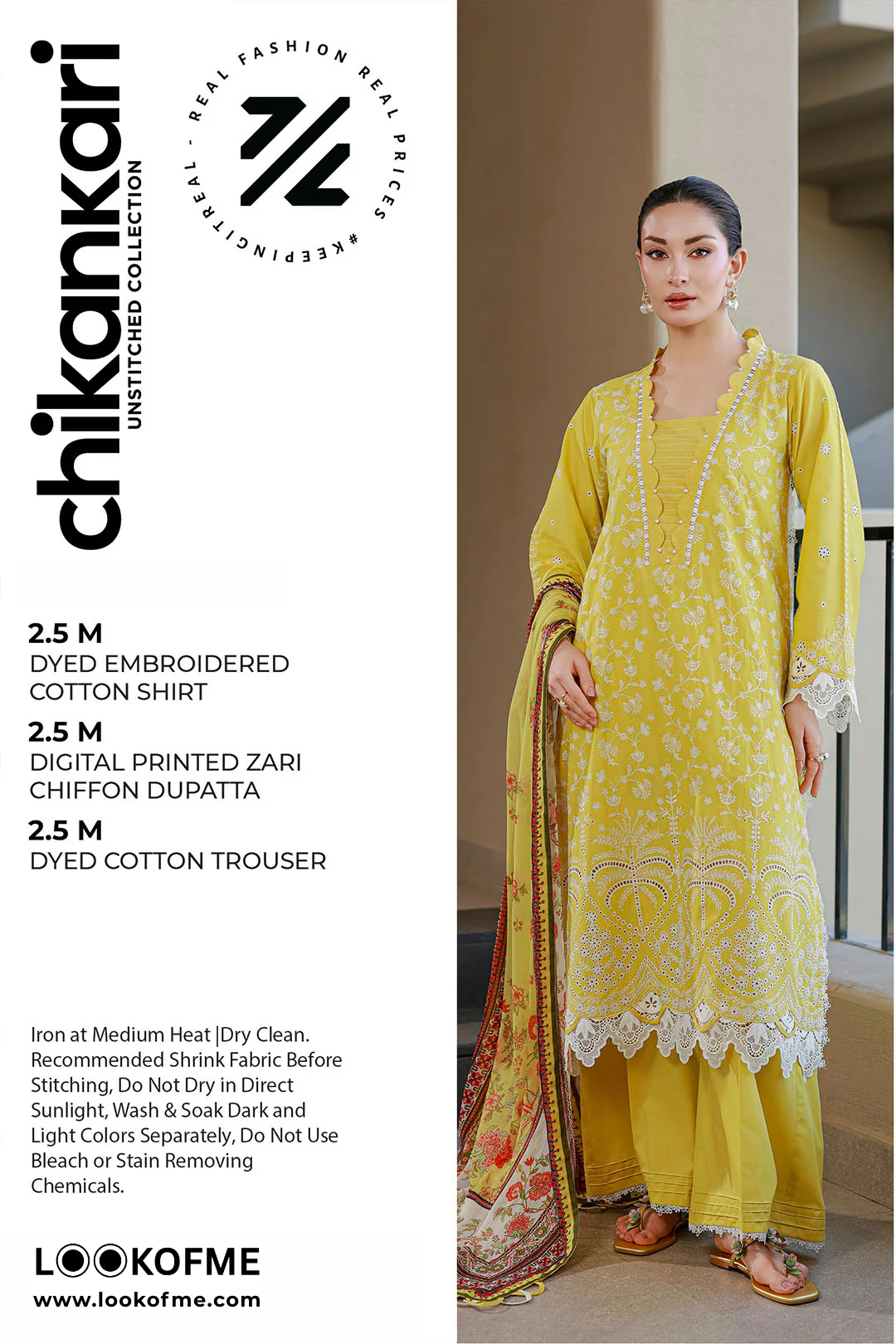 Women Unstitched 3 Piece Embroidered Suit WES-001