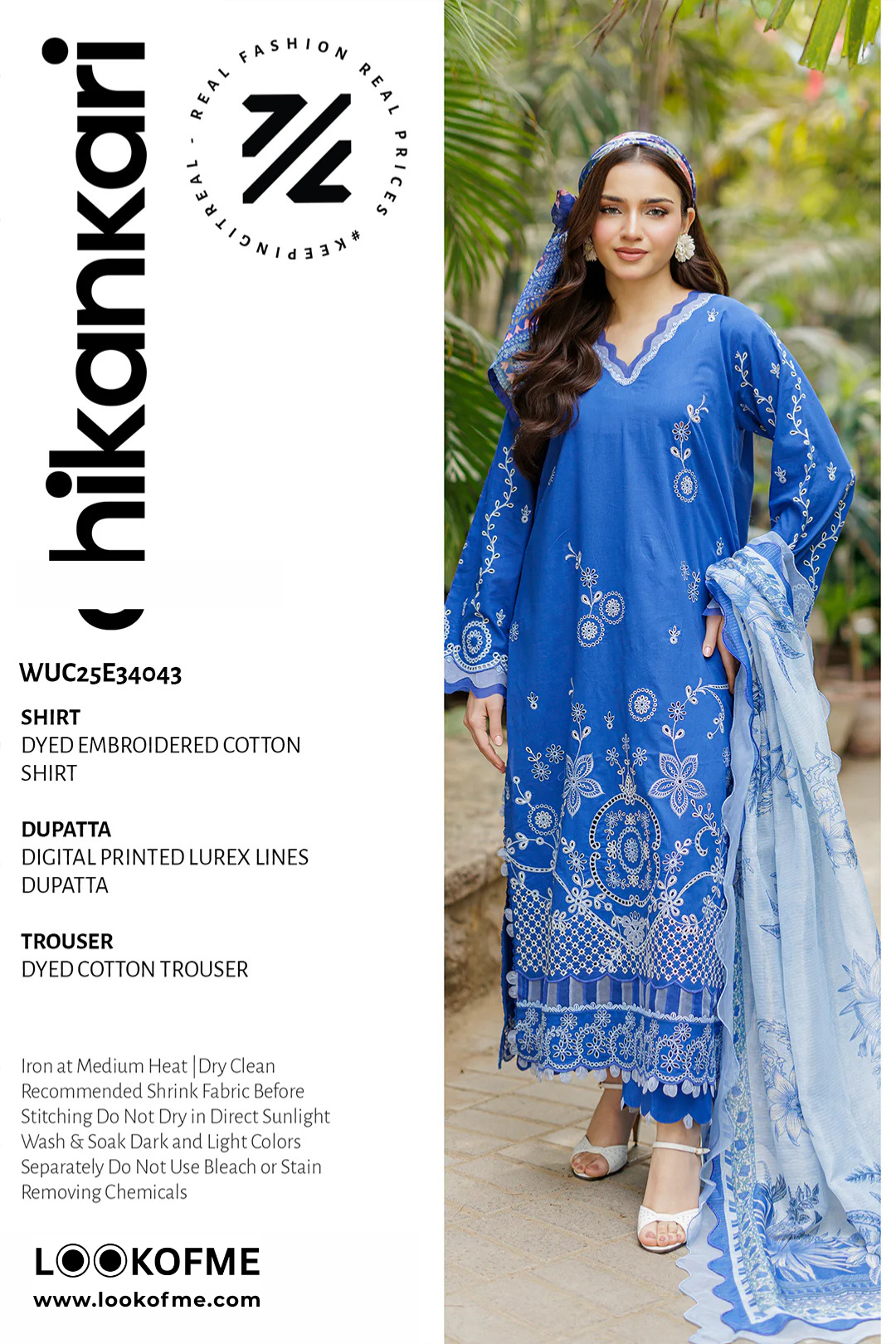 Women Unstitched 3 Piece Embroidered Suit WES-009