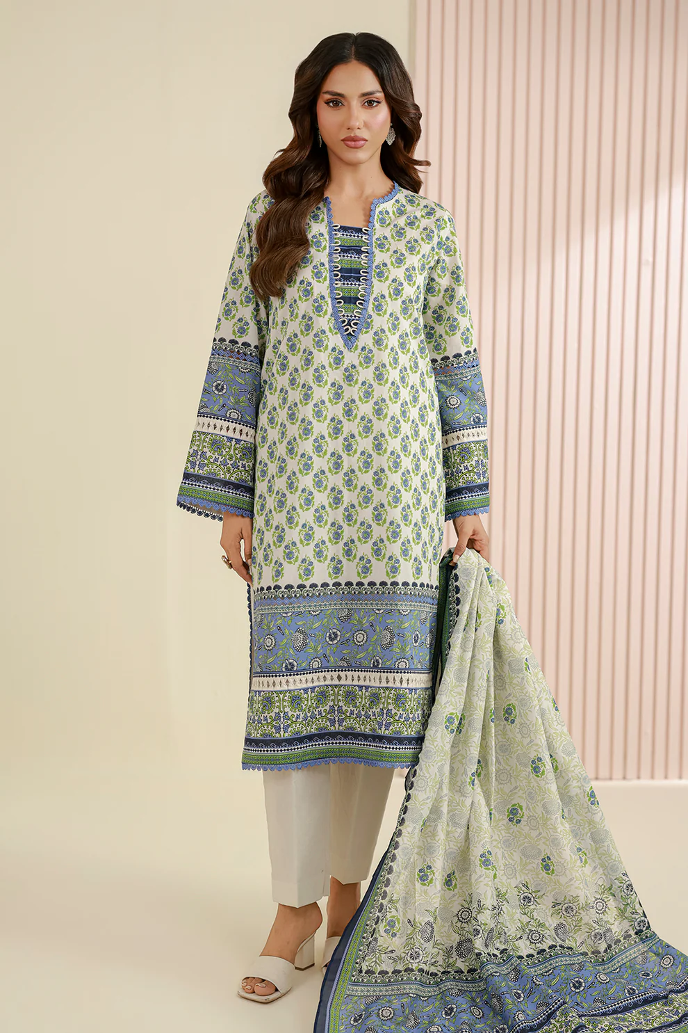 Women Unstitched 3 Piece Lawn Suit WLS-003