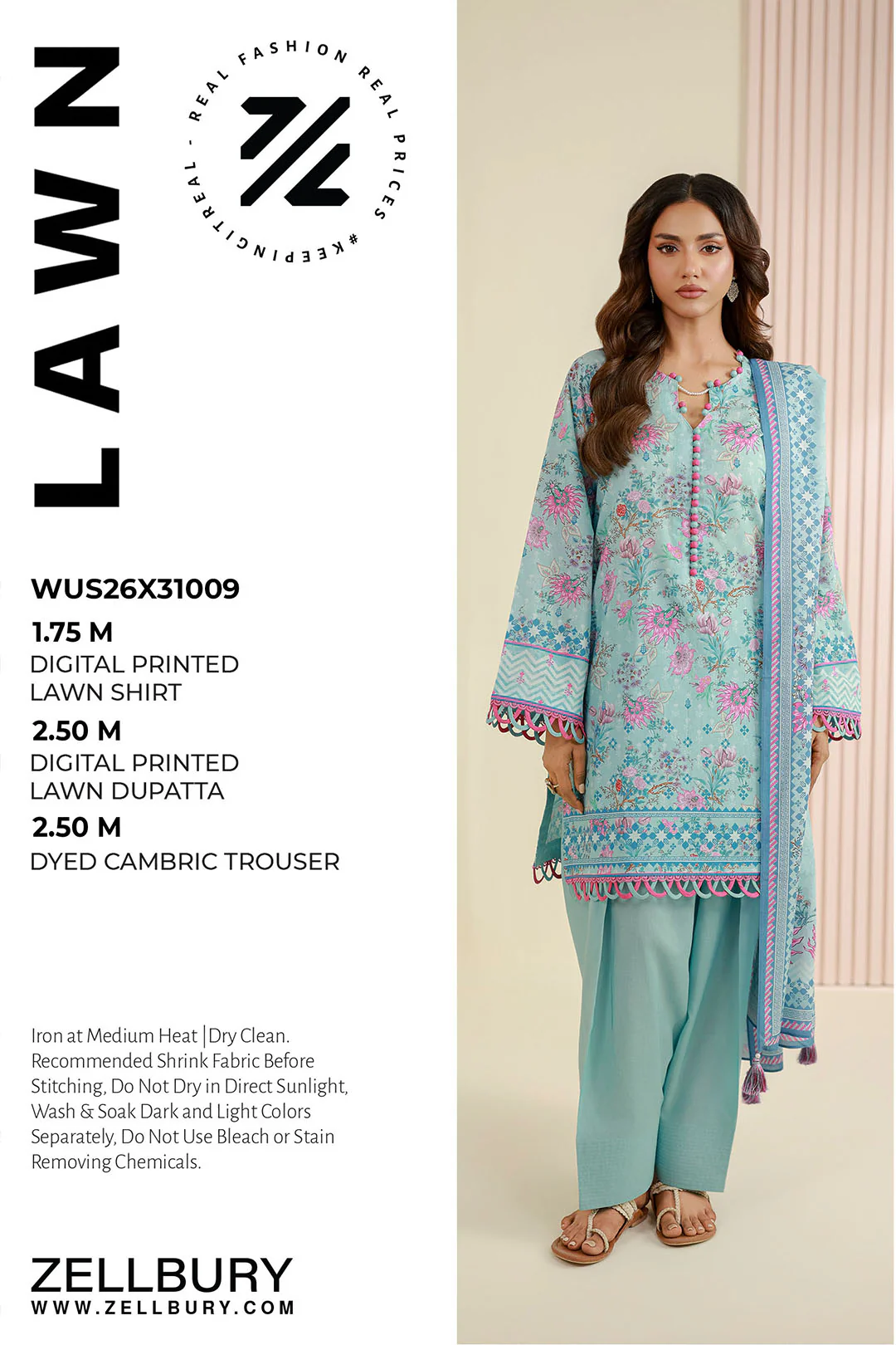 Women Unstitched 3 Piece Lawn Suit WLS-010