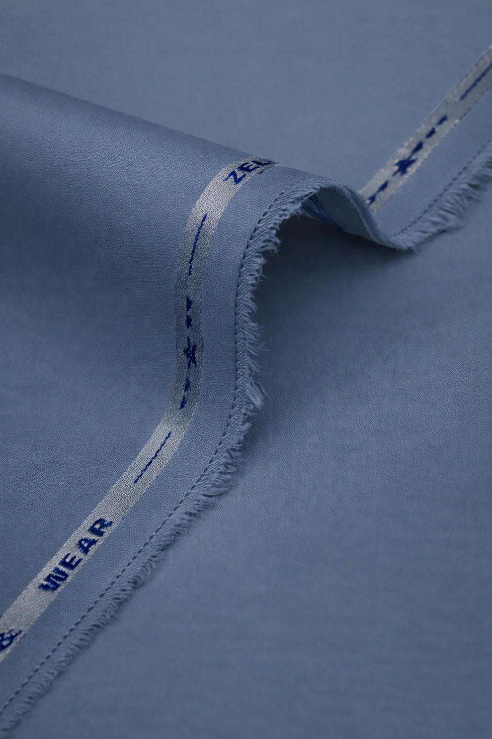 Men Unstitched Ocean Blue Kameez Shalwar
