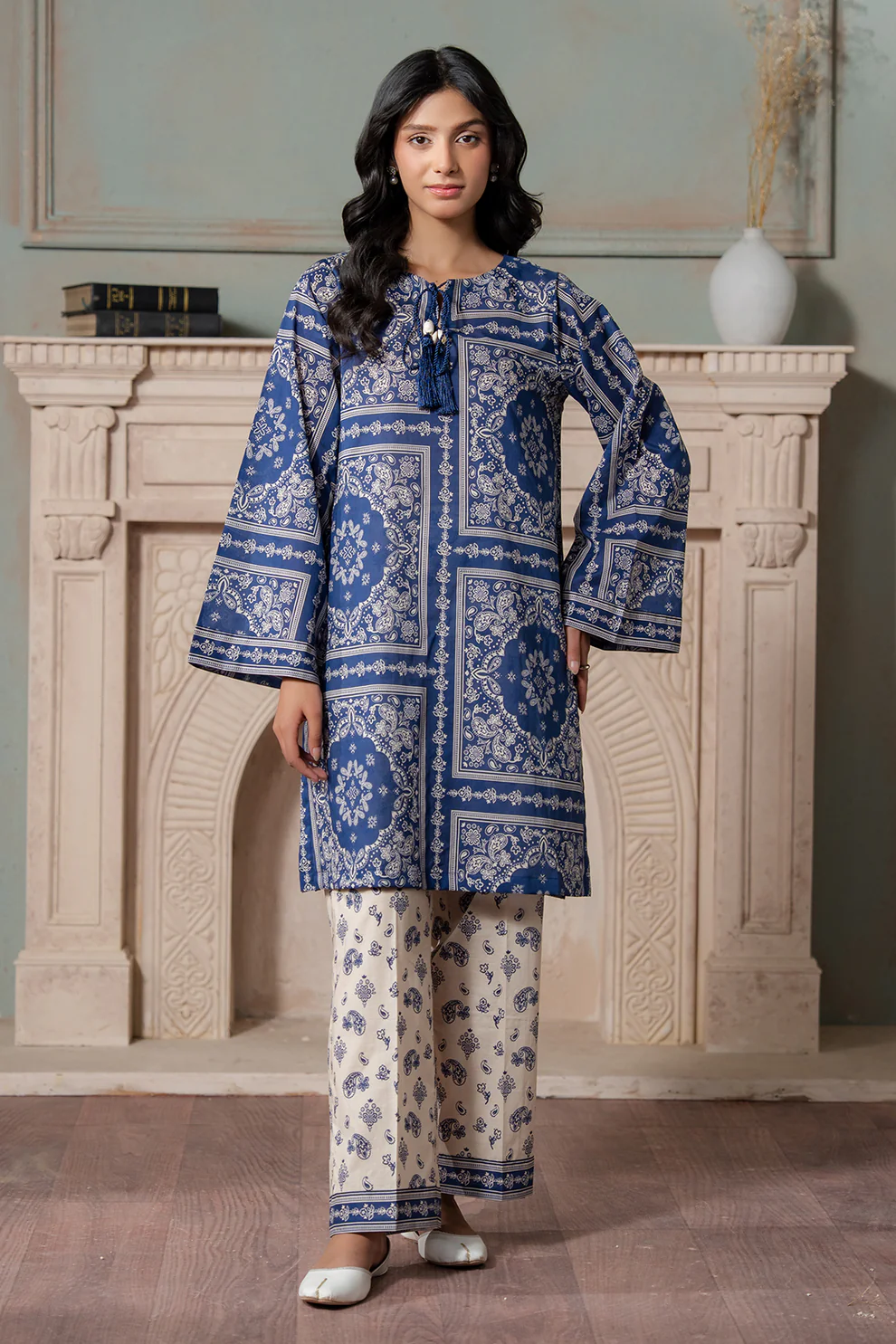 Women Unstitched 2 Piece Embroidered Suit WES-004