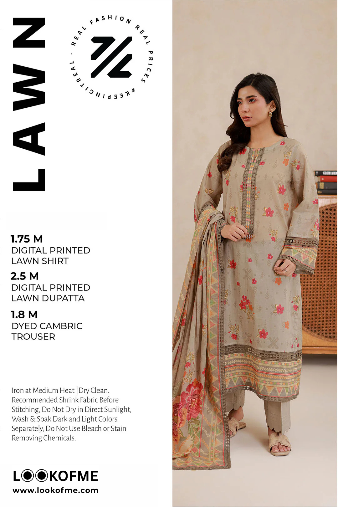 Women Unstitched 3 Piece Lawn Suit WLS-007