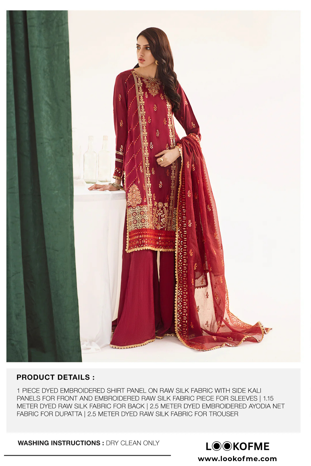 Women Unstitched 3 Piece Luxury Embroidered Suit – LUX-003